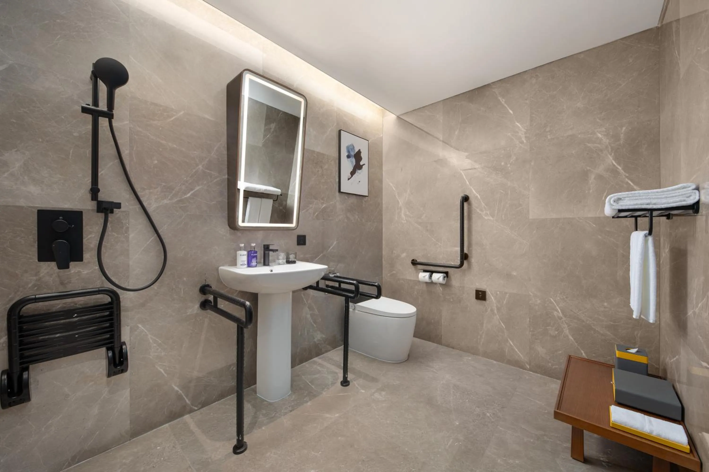 Bathroom in voco Jincheng Danhe by IHG