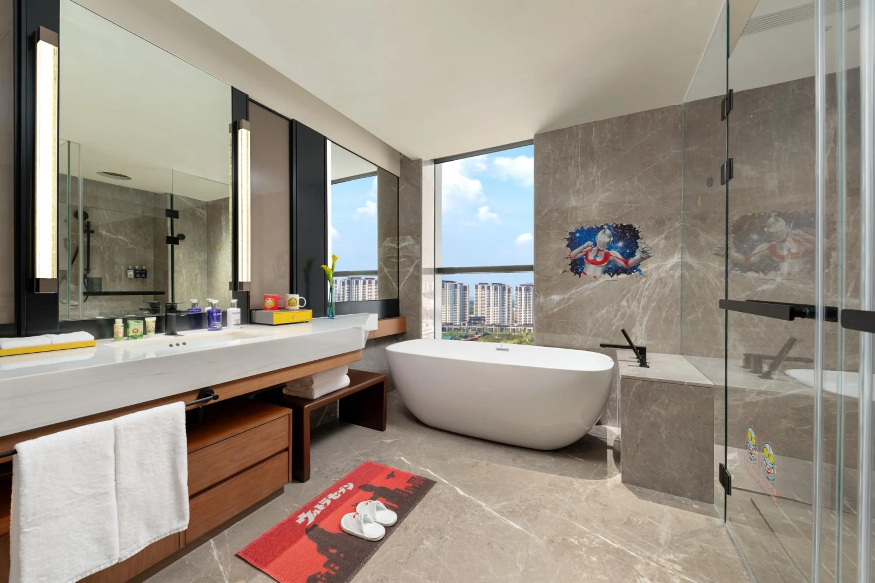 Bathroom in voco Jincheng Danhe by IHG