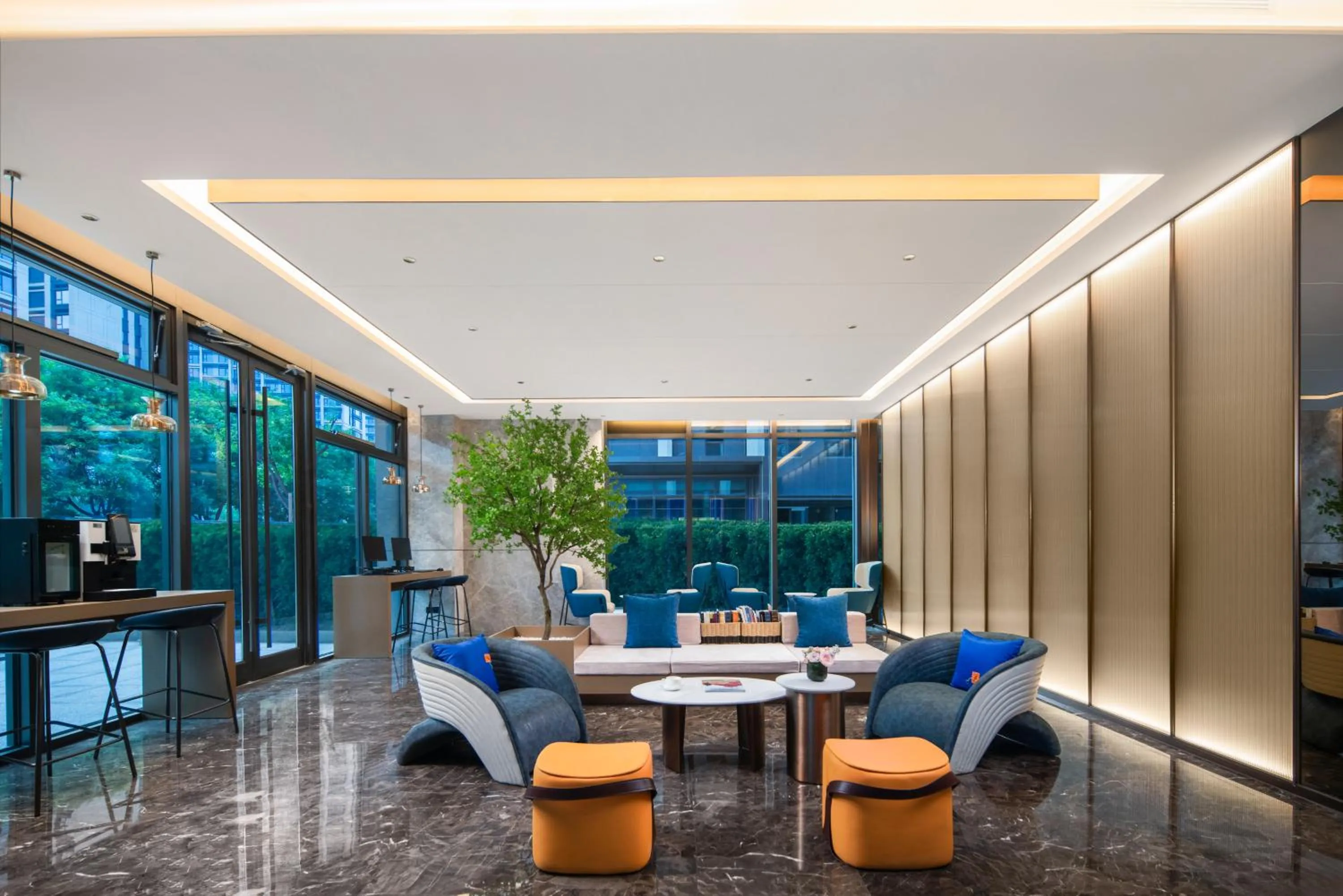 Lobby or reception in Holiday Inn Express Beijing Mentougou by IHG