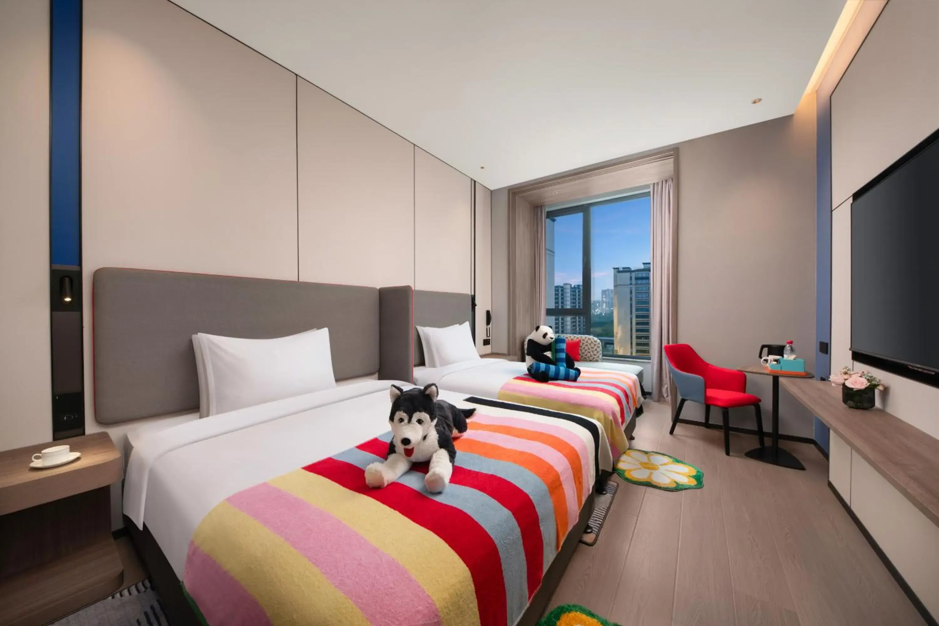 1 Queen and 1 Double Standard in Holiday Inn Express Beijing Mentougou by IHG 1 Queen and 1 Double Standard in Holiday Inn Express Beijing Mentougou by IHG