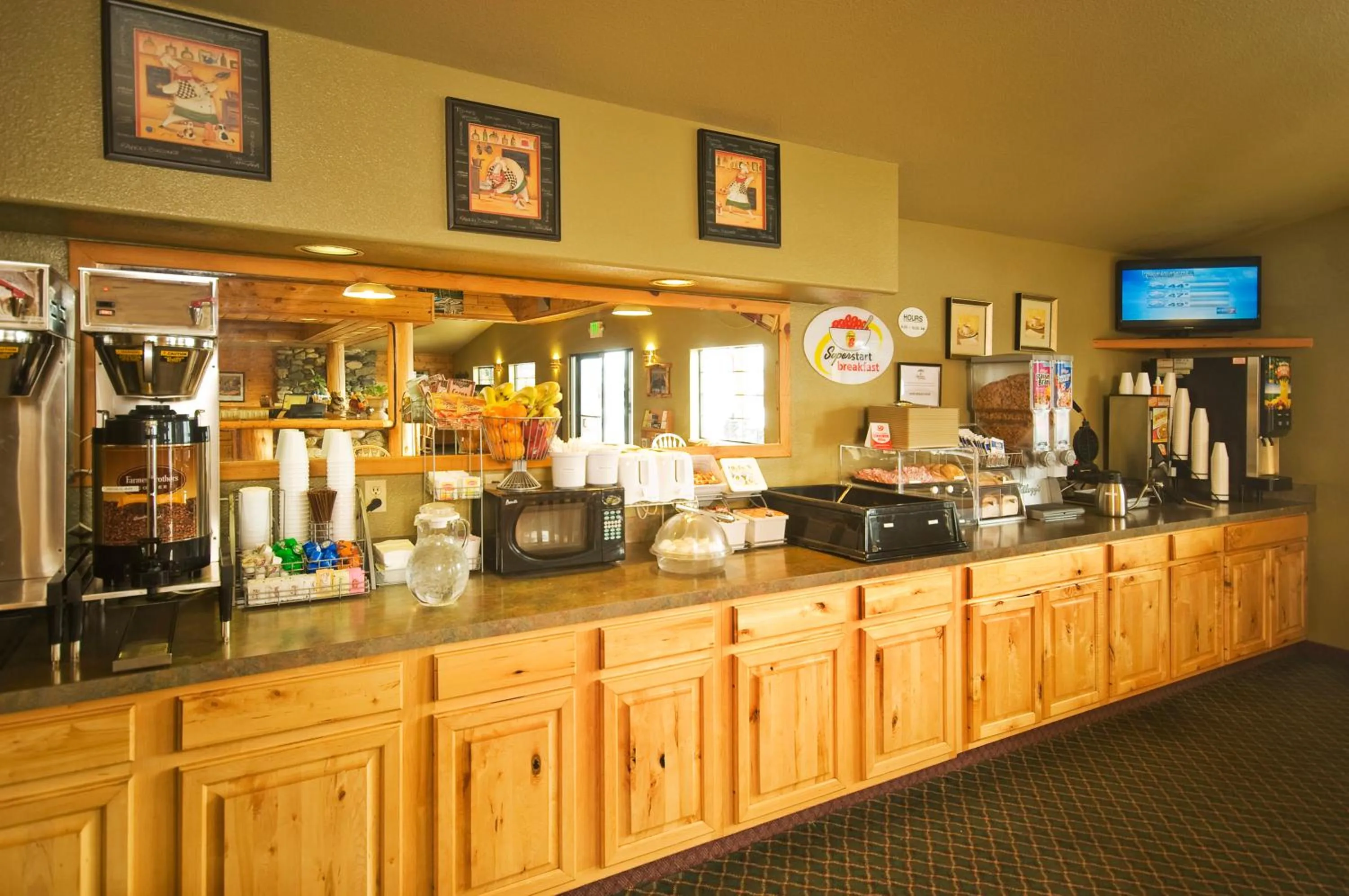 Continental breakfast in Super 8 by Wyndham McCall