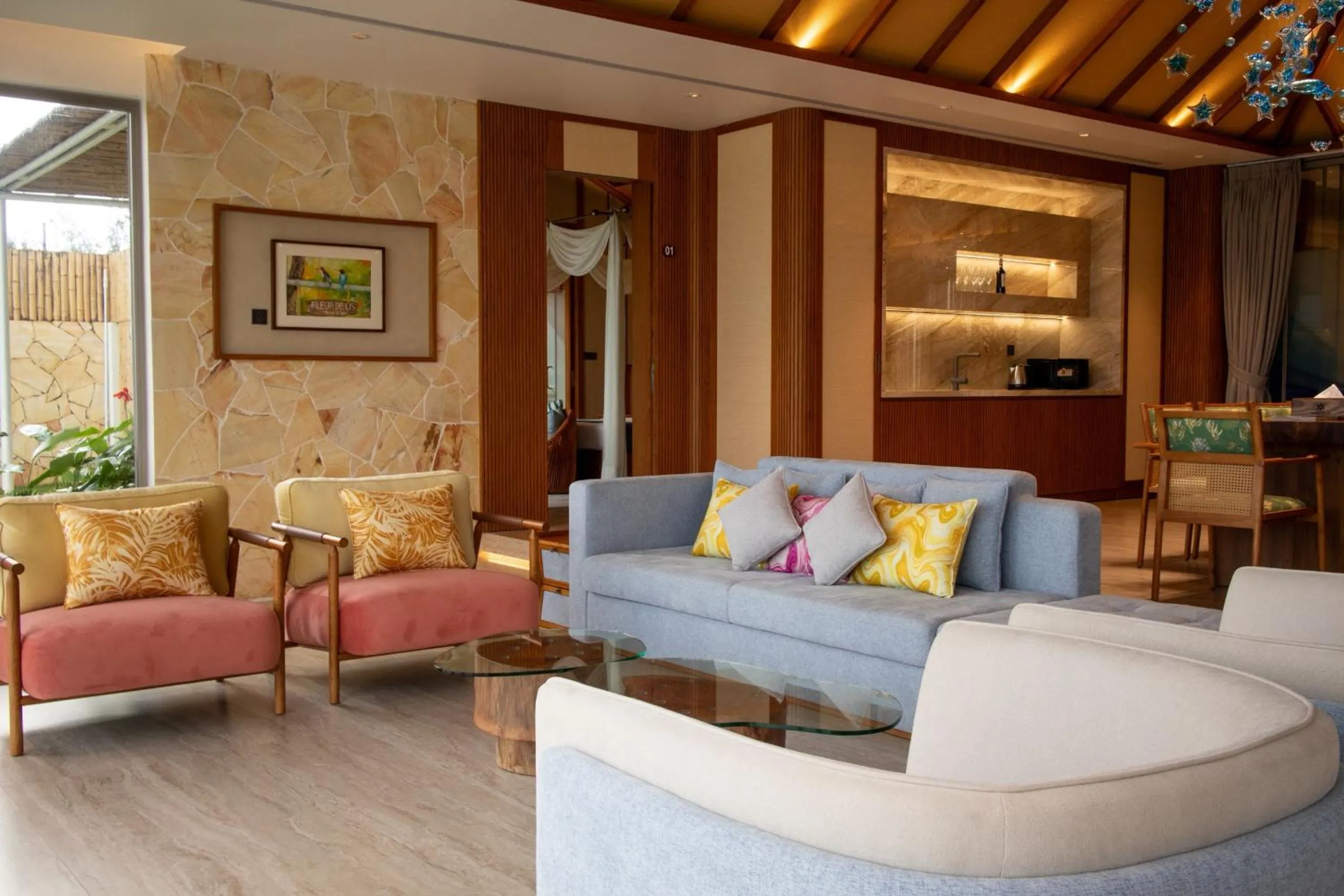 Living room in Fleur de Lys Resort & Spa Long Hai