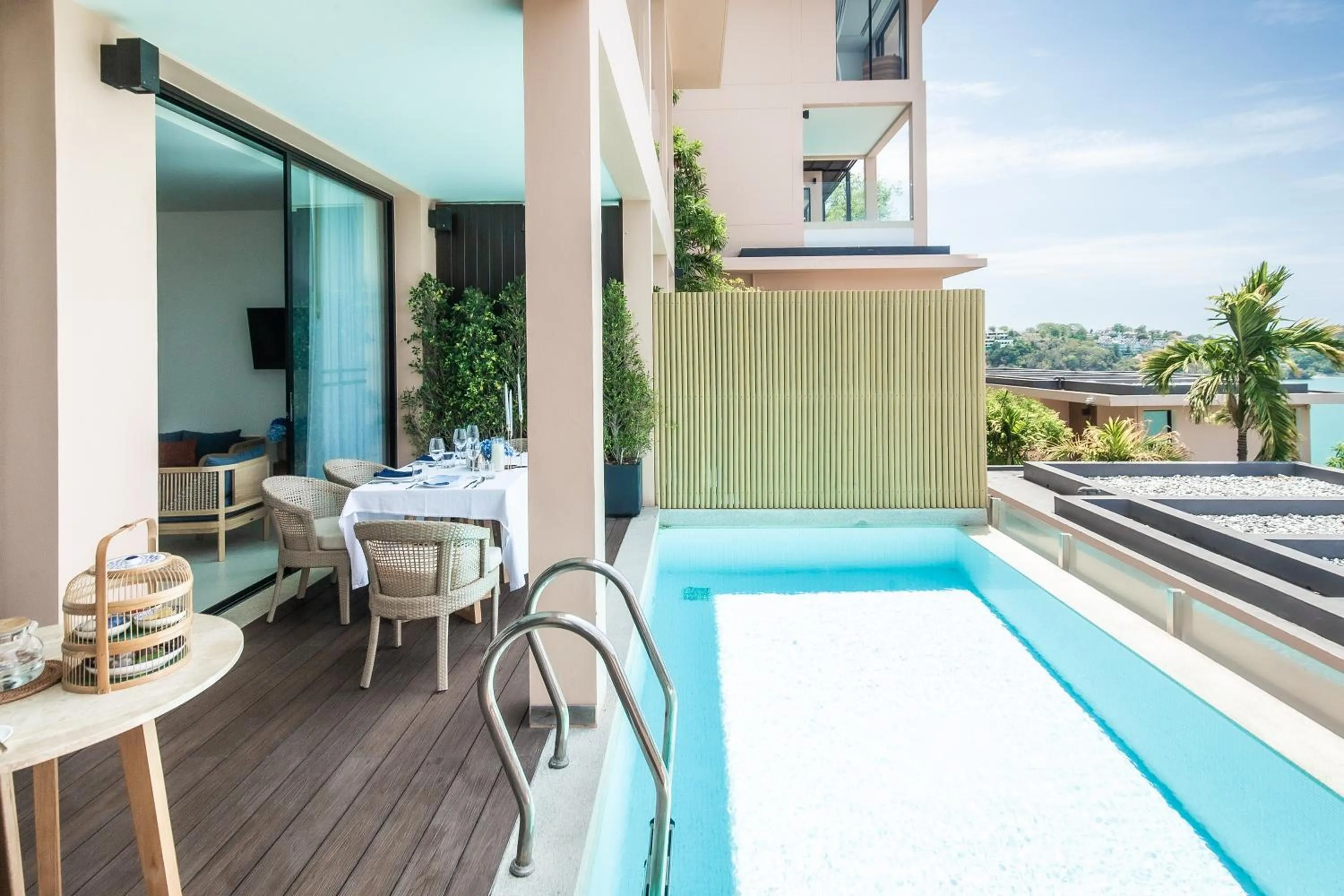 Seating area in Bandara Pool Villas, Phuket