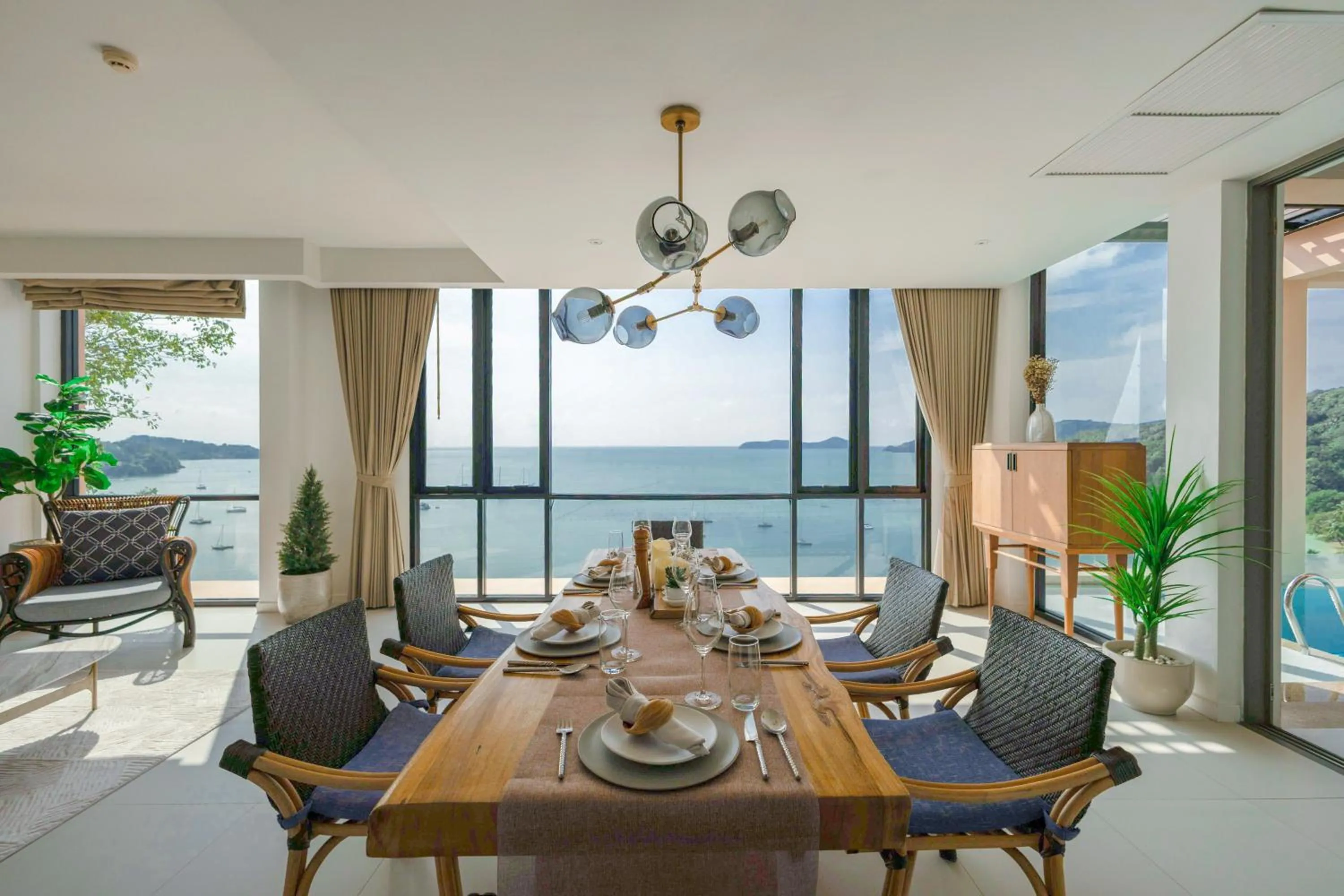 Living room in Bandara Pool Villas, Phuket