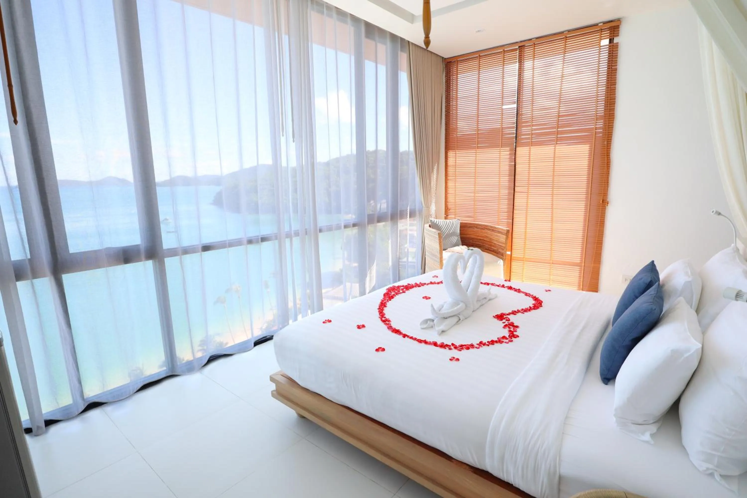 Bed in Bandara Pool Villas, Phuket
