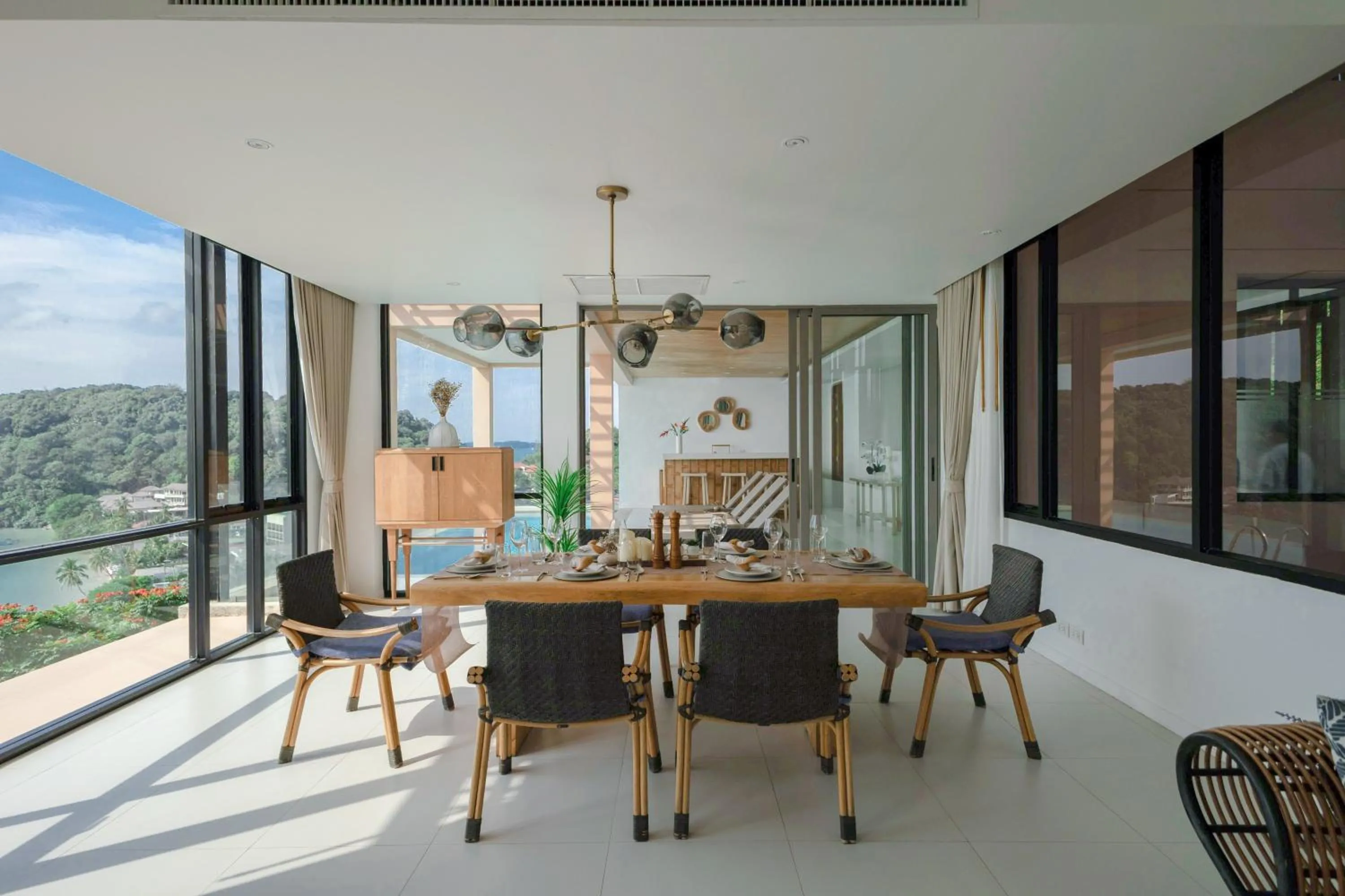 Living room in Bandara Pool Villas, Phuket