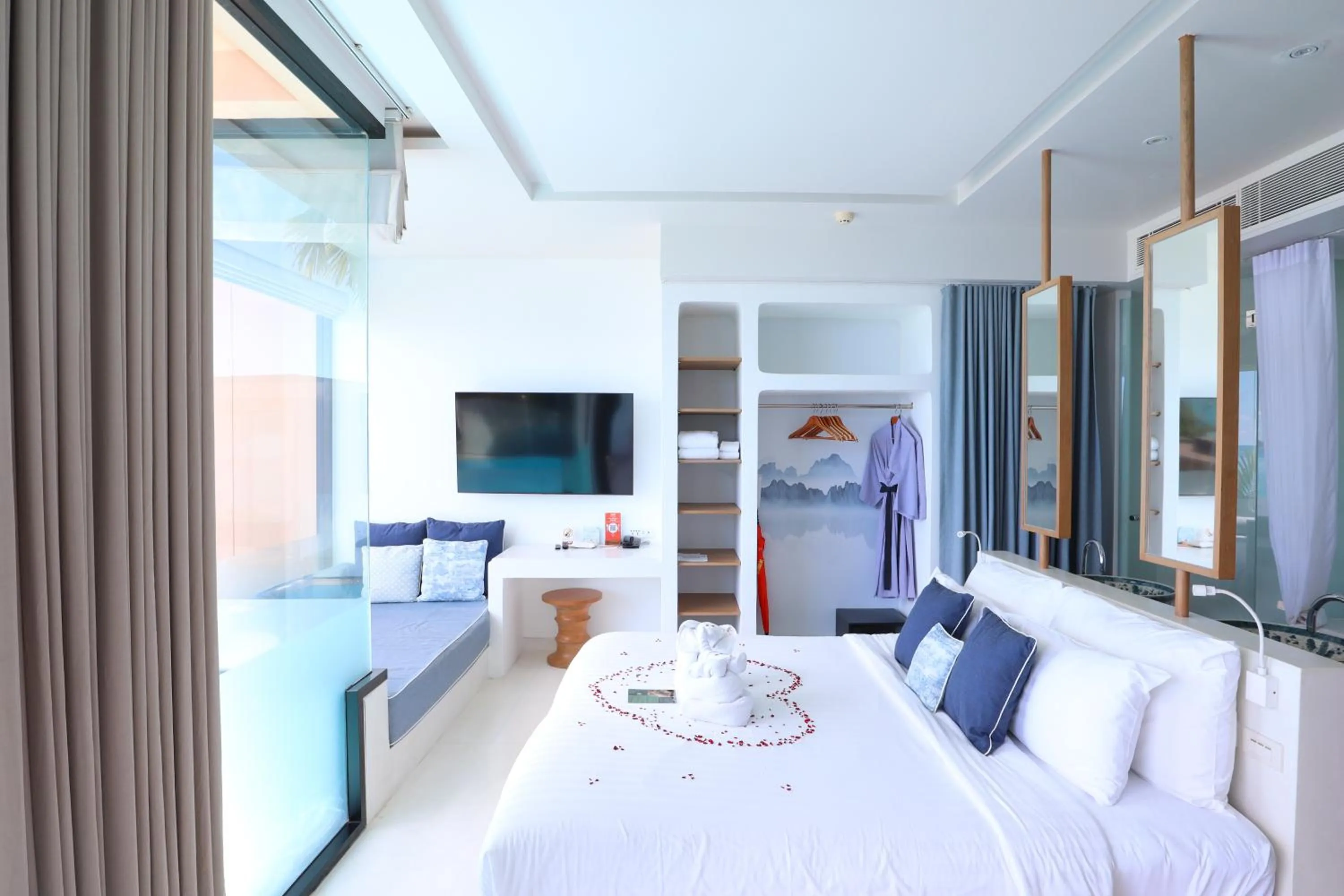 Bed in Bandara Pool Villas, Phuket