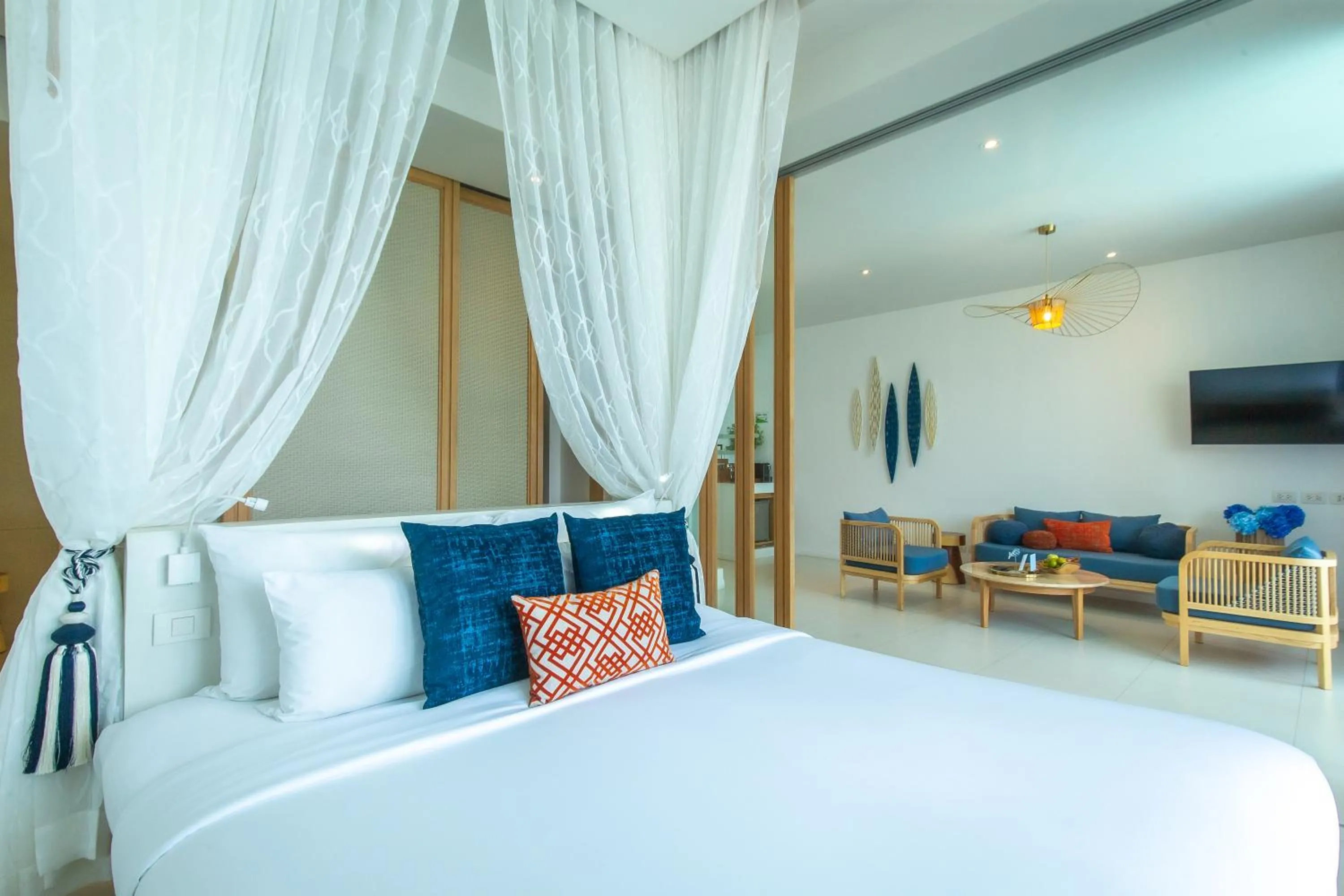 TV and multimedia, Bed in Bandara Pool Villas, Phuket