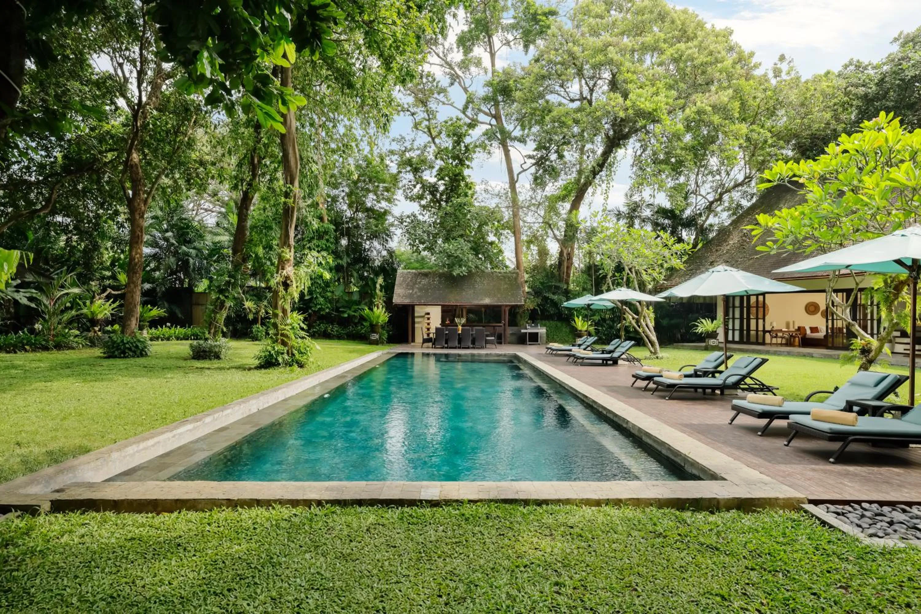 Pool view in Villa Tirtadari by Nakula