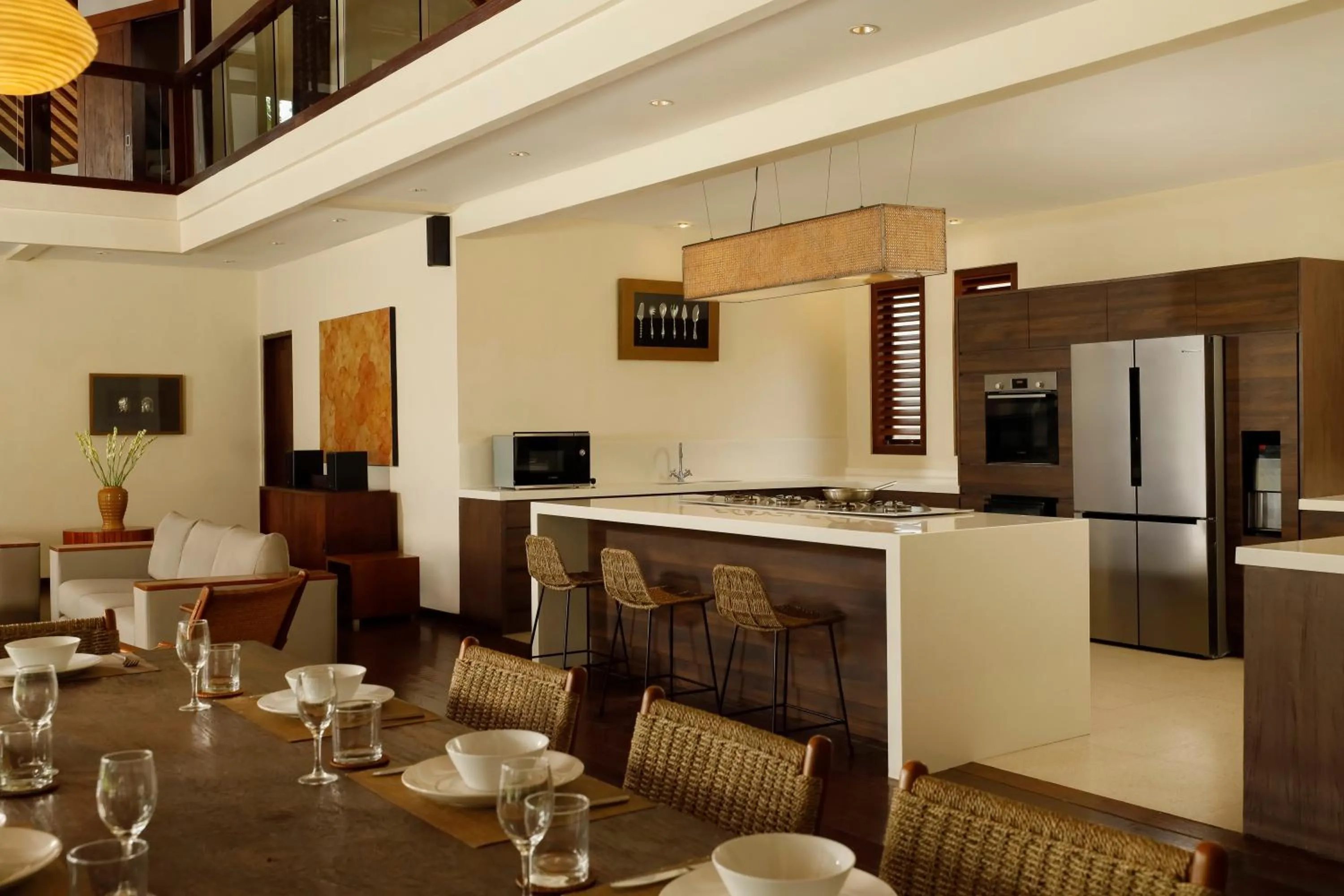 Dining area in Villa Tirtadari by Nakula