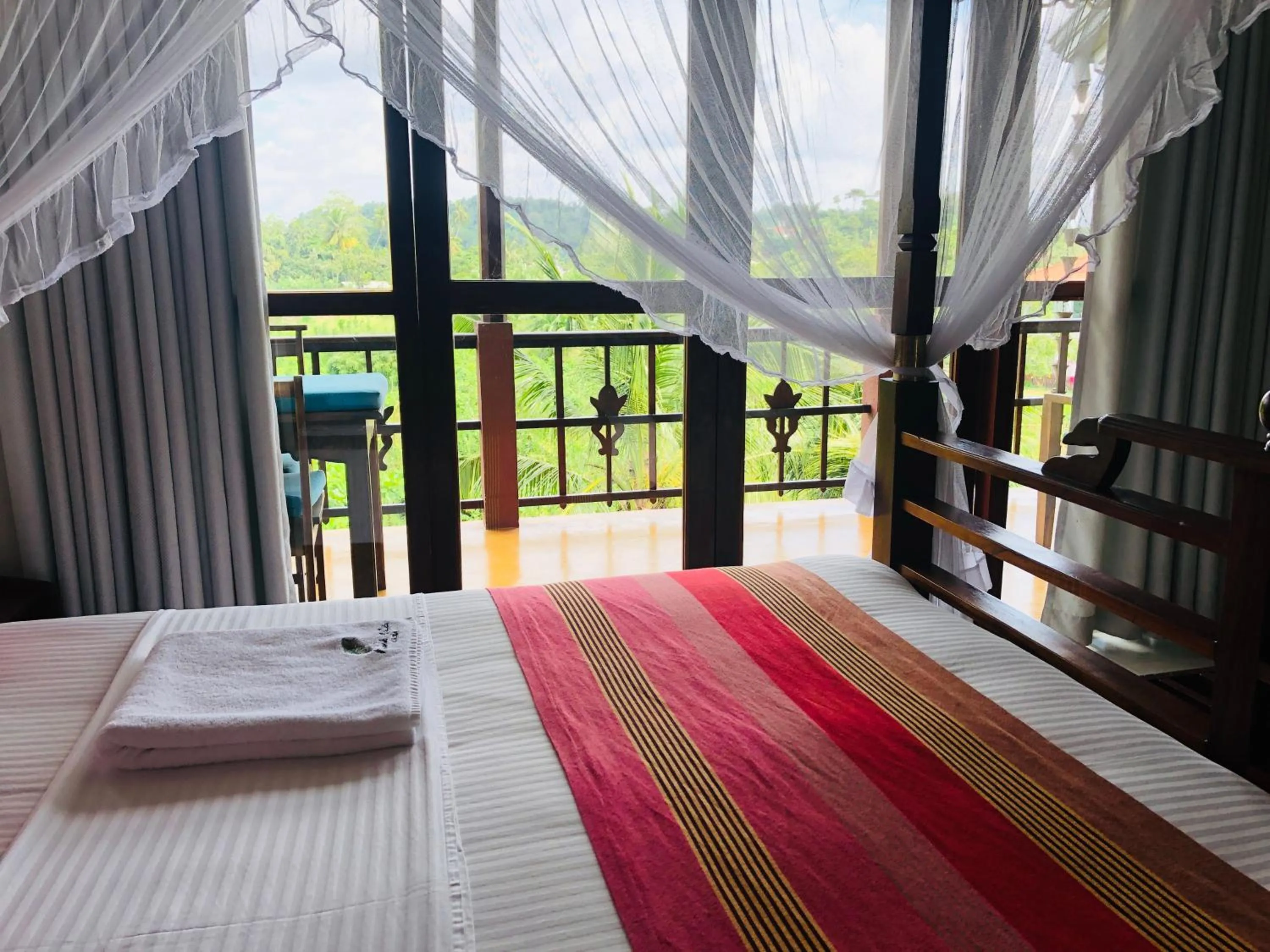 Bed in Peacock Villa