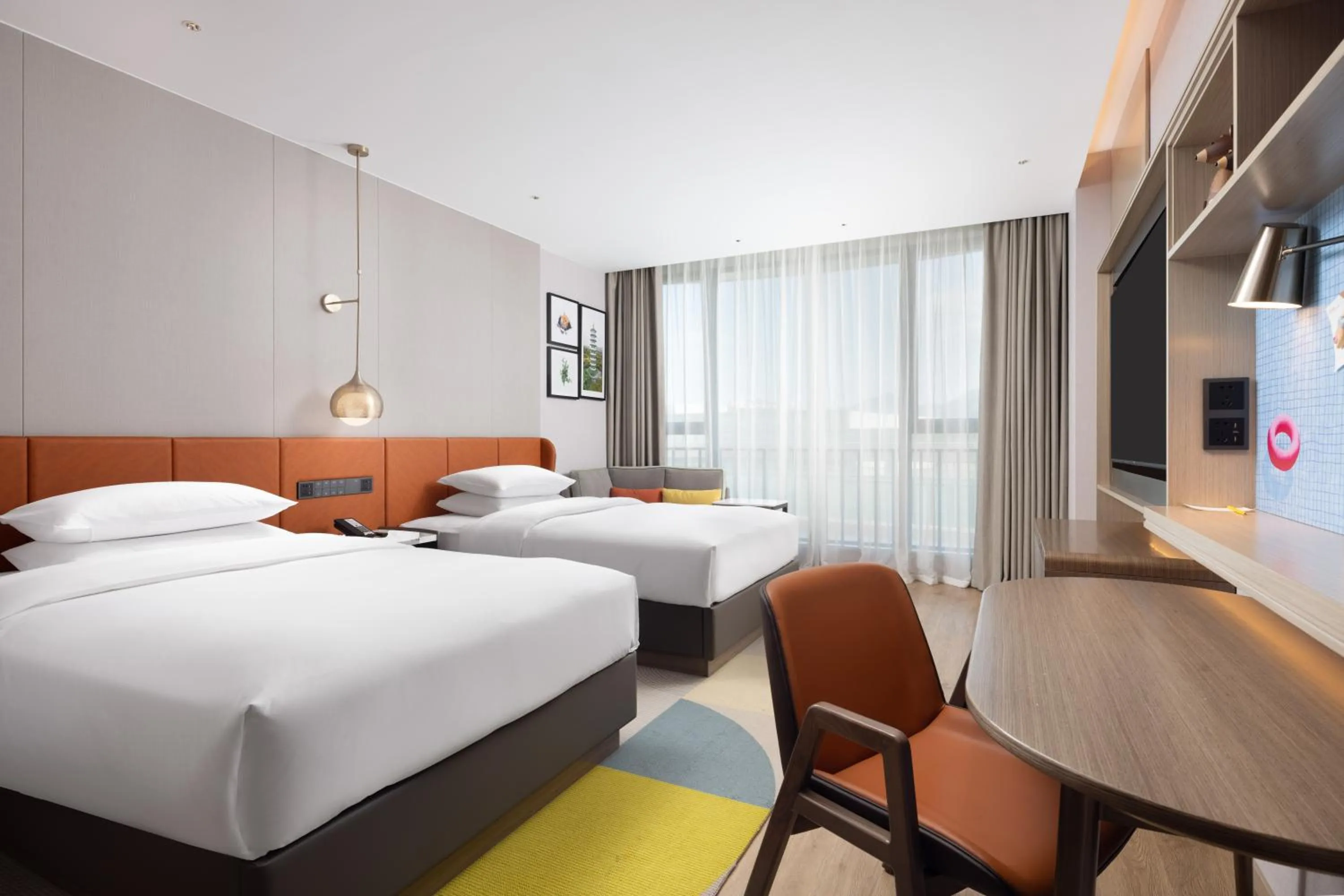 Bed in Home2 Suite by Hilton Guangzhou Conghua