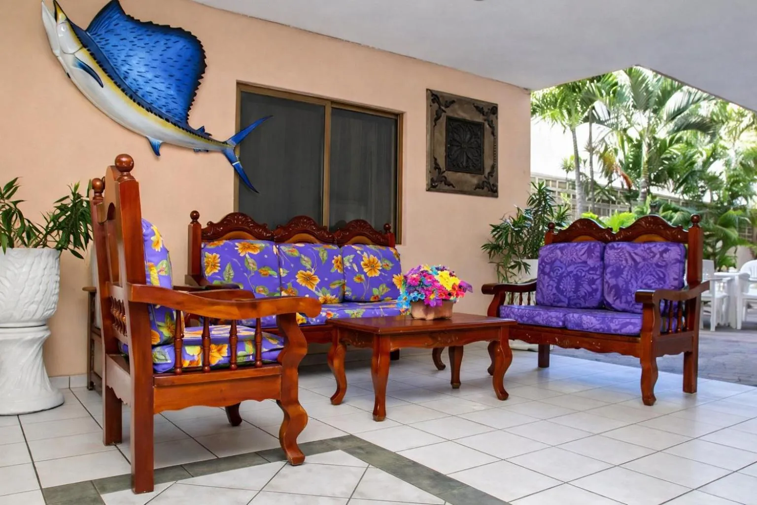 Living room in Blue Pacific Suites