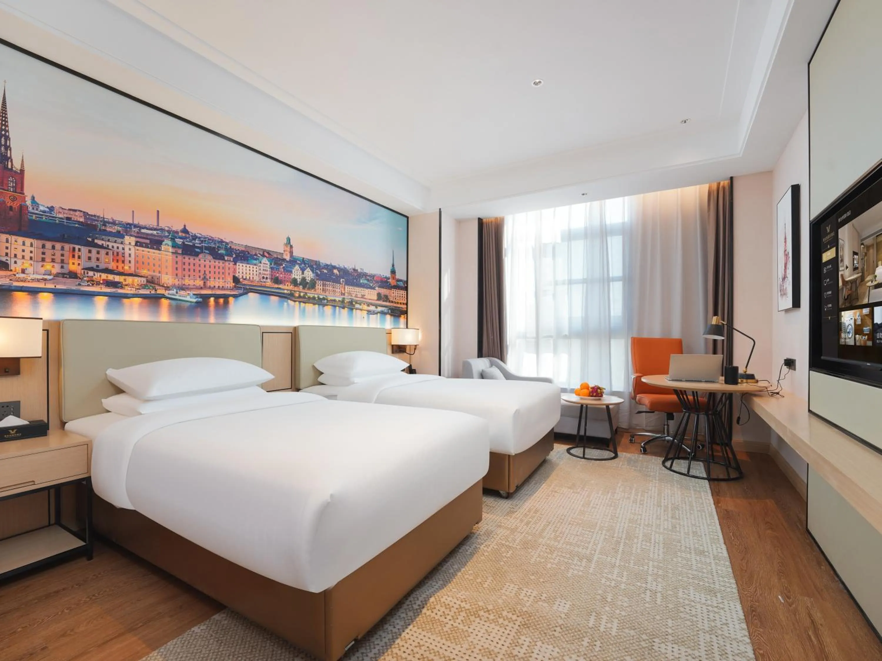 On site, Bed in Vienna International Hotel Xi'an Fengdong Football Center Branch