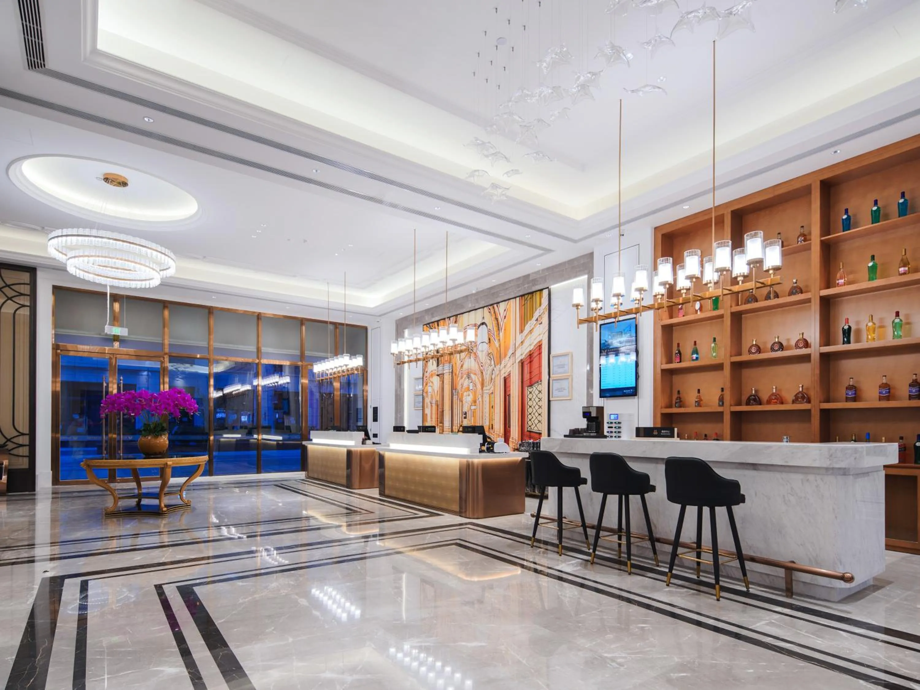 Lobby or reception in Vienna International Hotel Xi'an Fengdong Football Center Branch