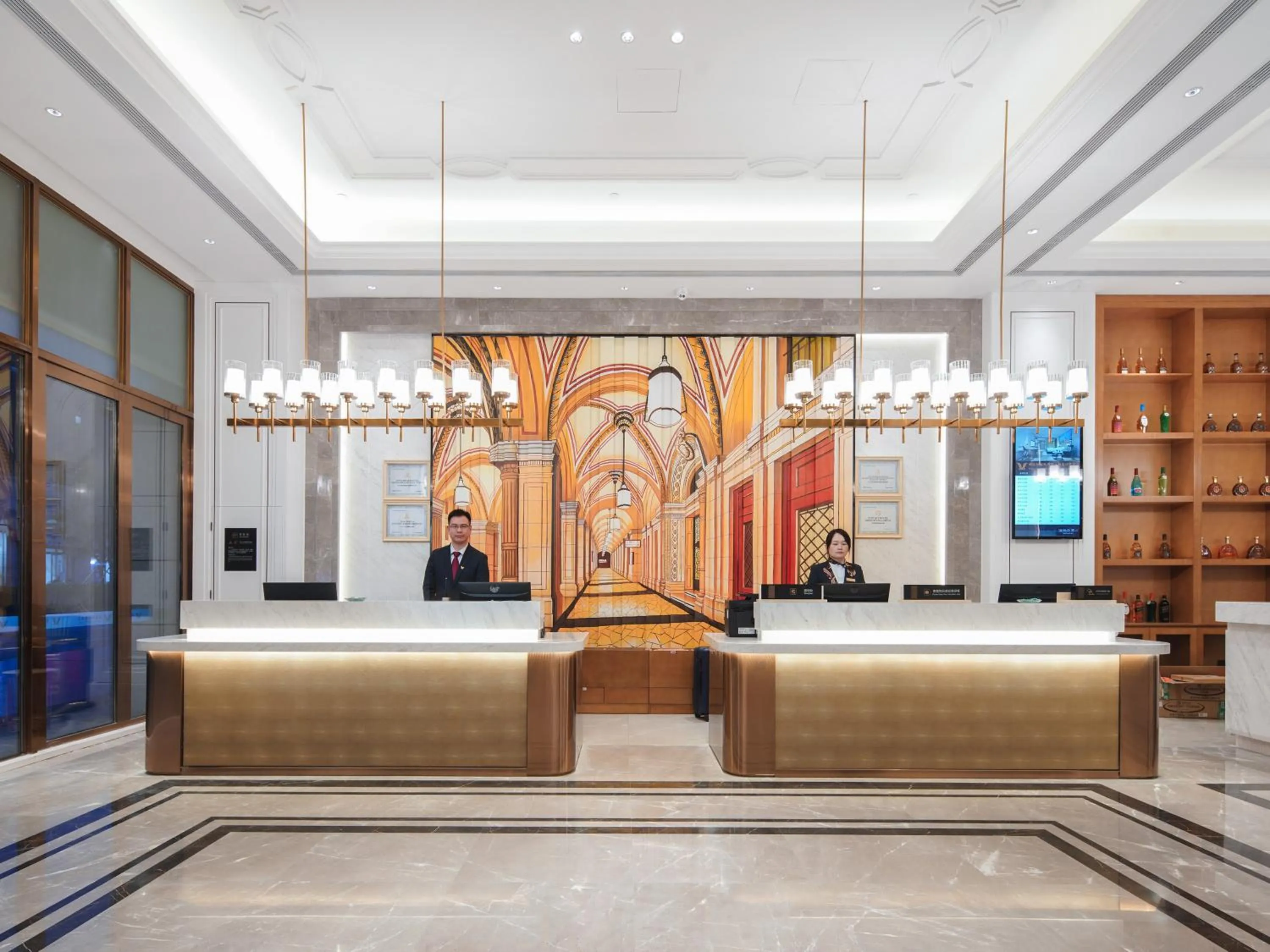 Lobby or reception in Vienna International Hotel Xi'an Fengdong Football Center Branch