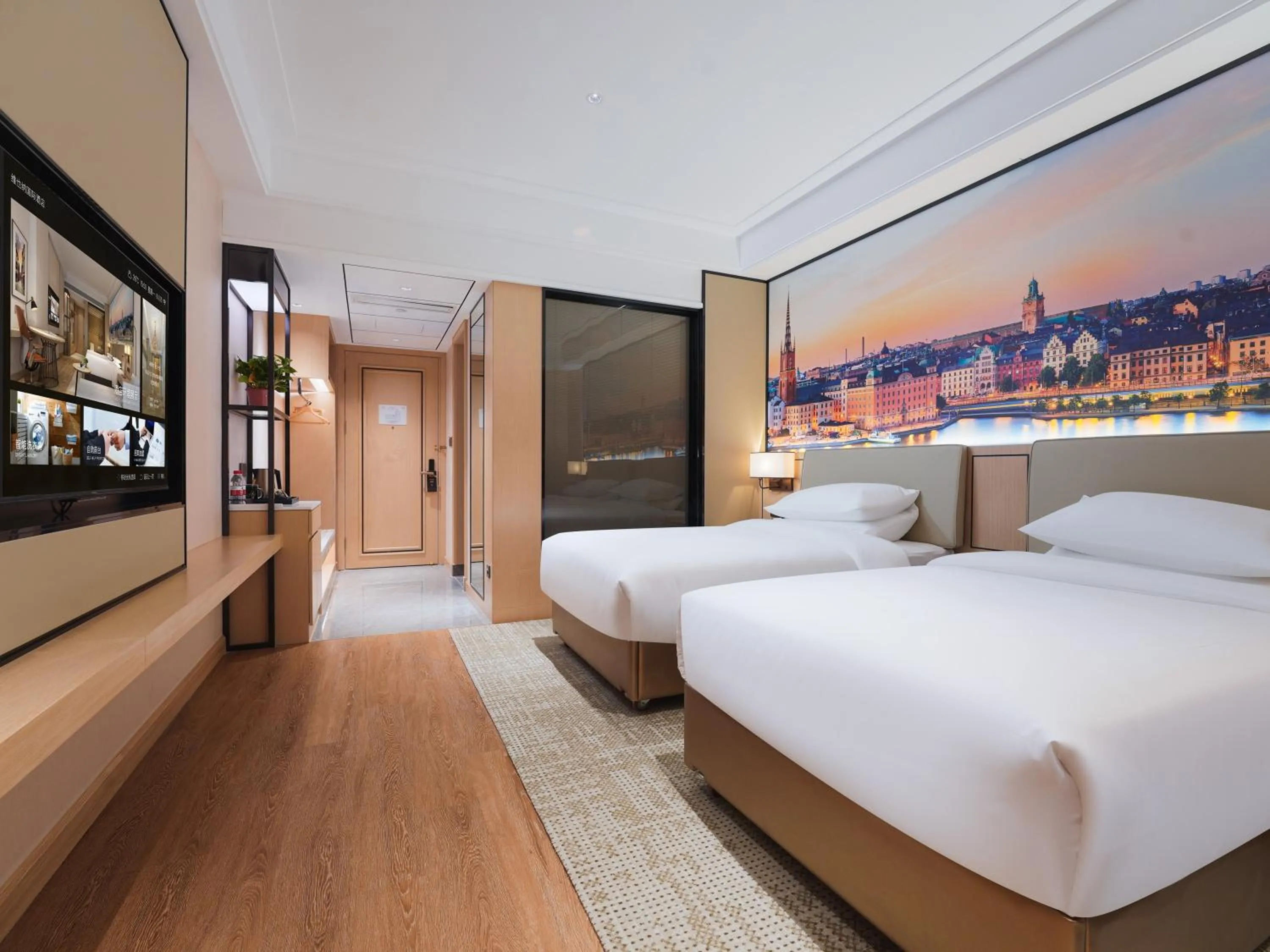 Bed in Vienna International Hotel Xi'an Fengdong Football Center Branch