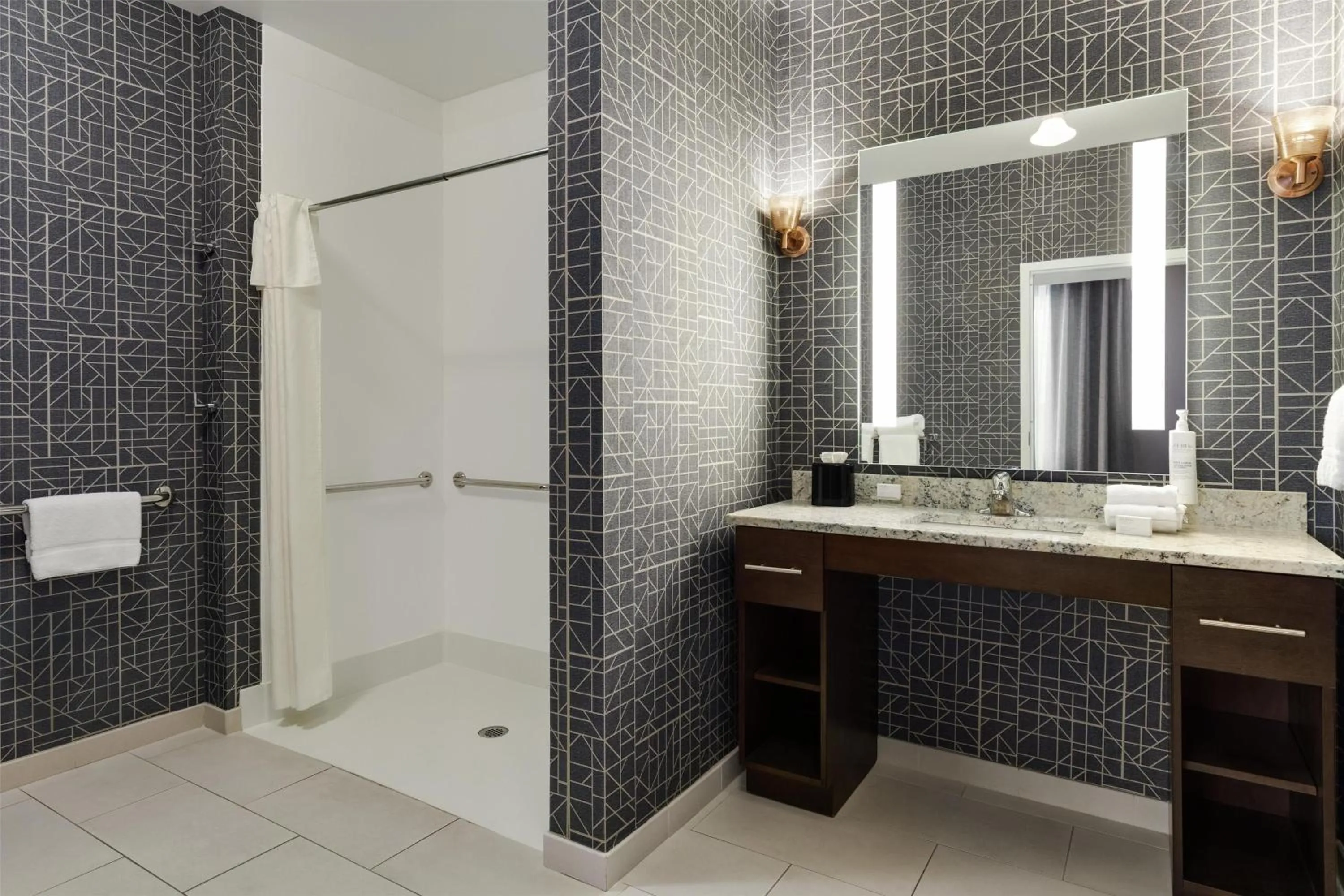 Bathroom in Homewood Suites by Hilton Burlington