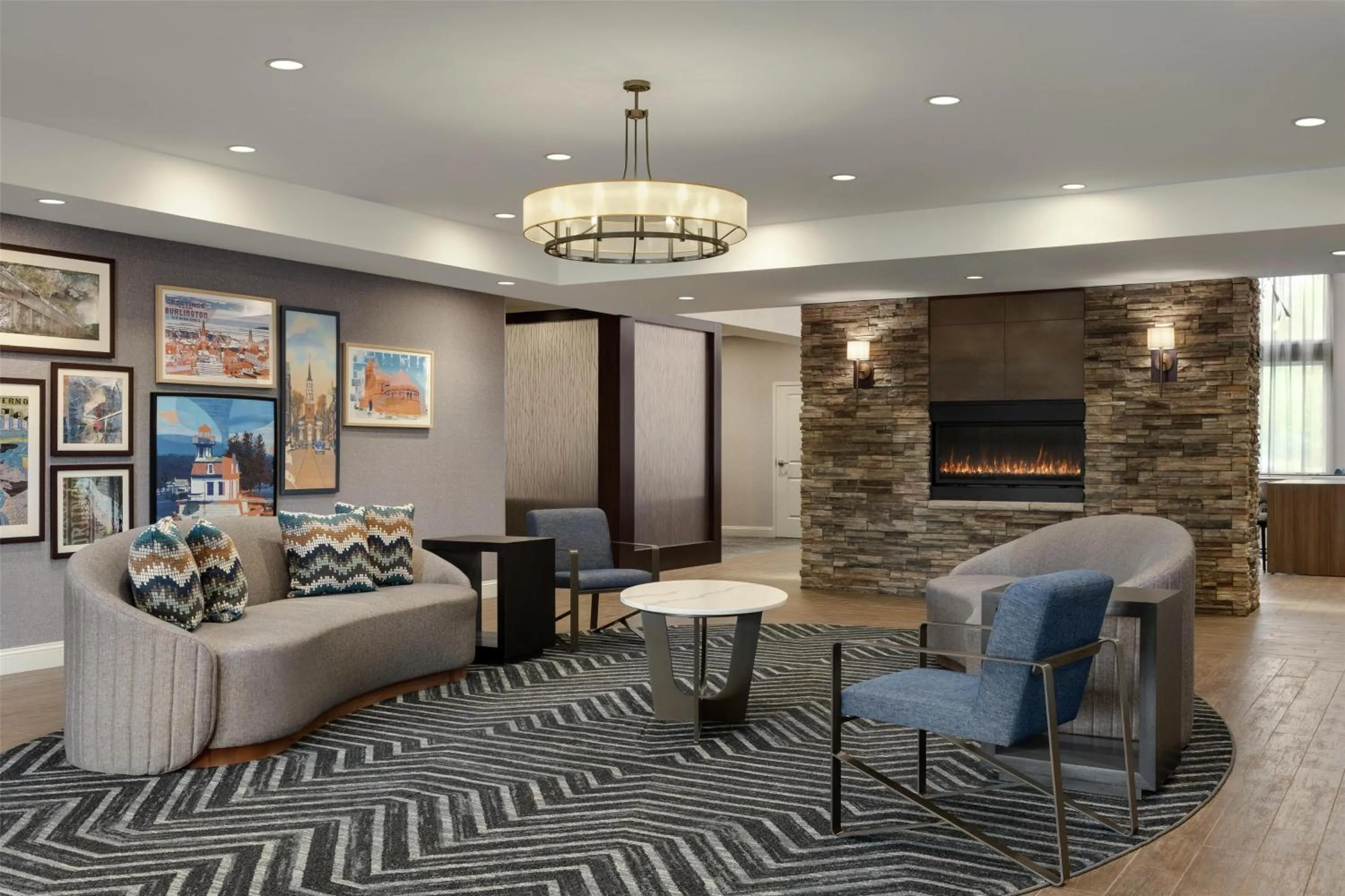 Lobby or reception in Homewood Suites by Hilton Burlington
