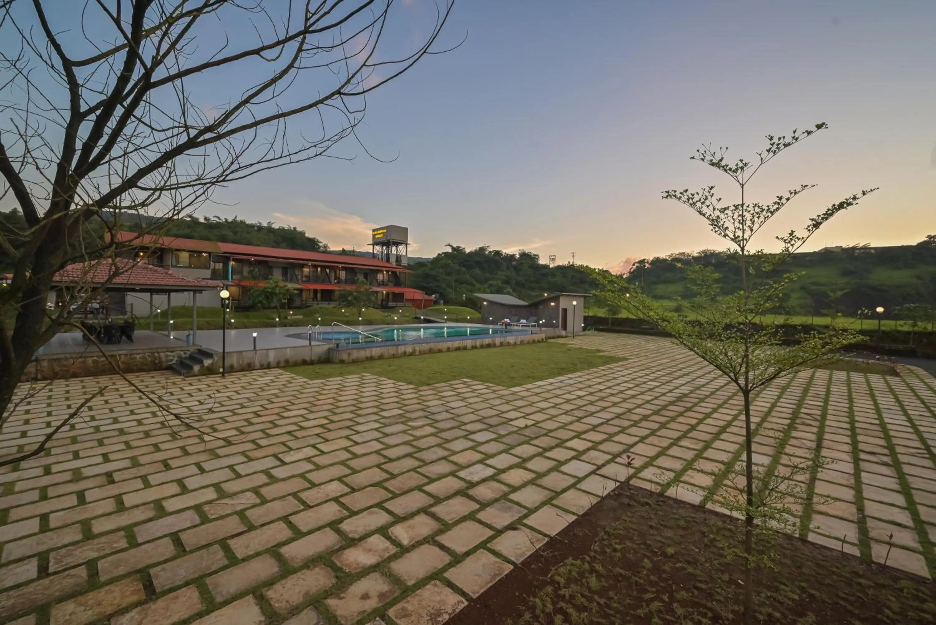 Garden in Bliss Nirvana Resort, Lonavala