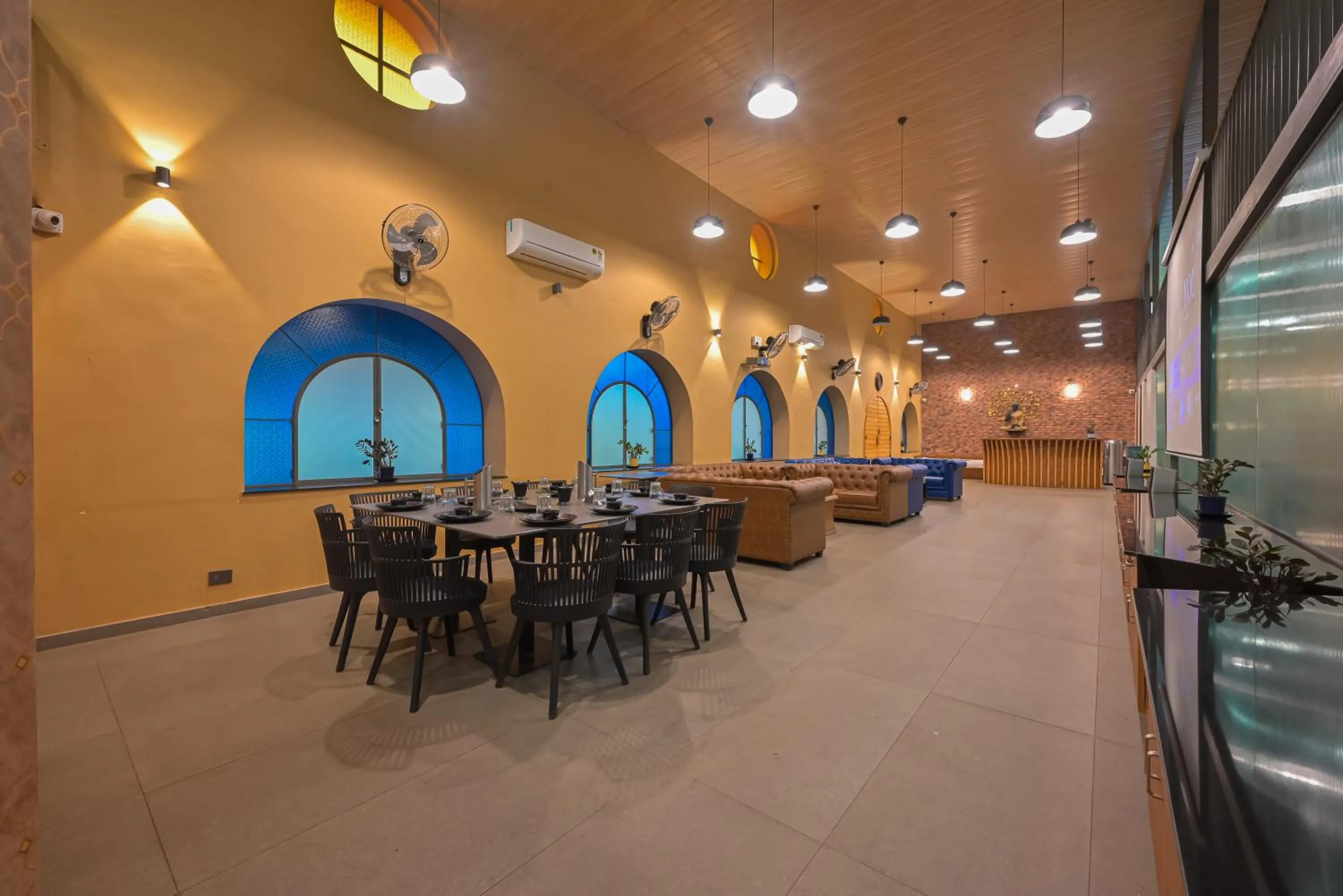 Living room in Bliss Nirvana Resort, Lonavala