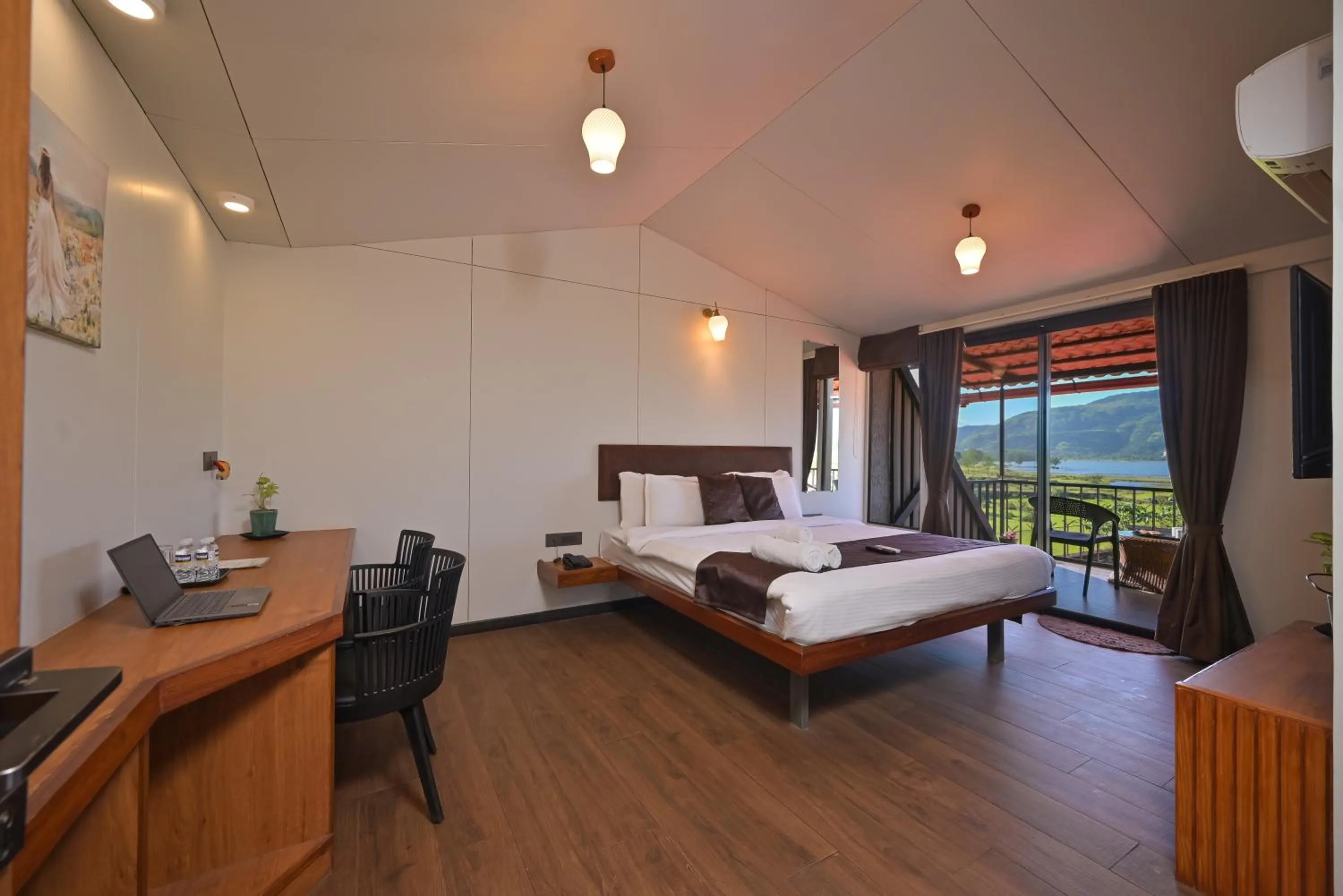Photo of the whole room, Bed in Bliss Nirvana Resort, Lonavala
