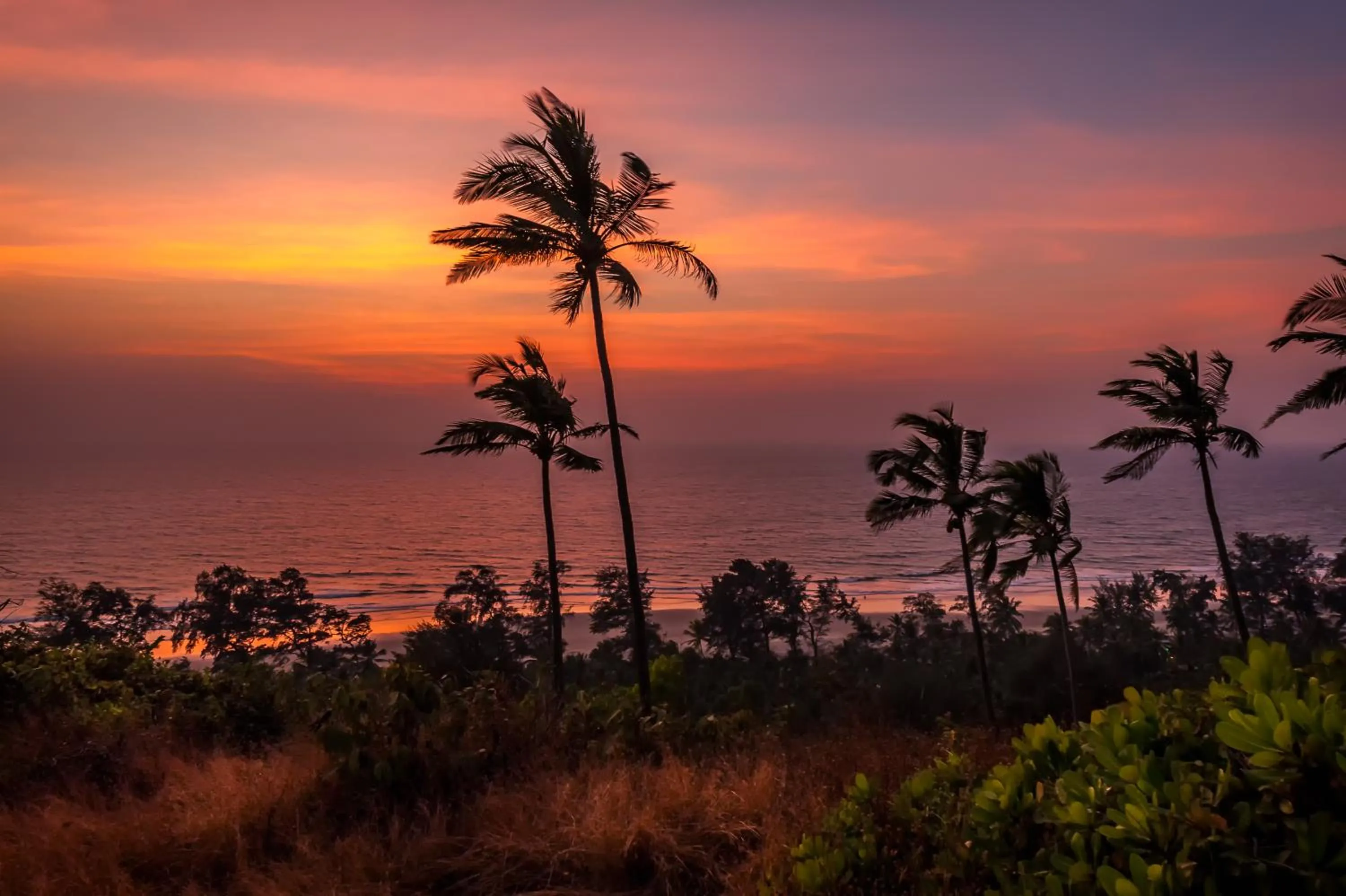 Mountain view in Anahata Retreat Beach Front Ashwem Goa