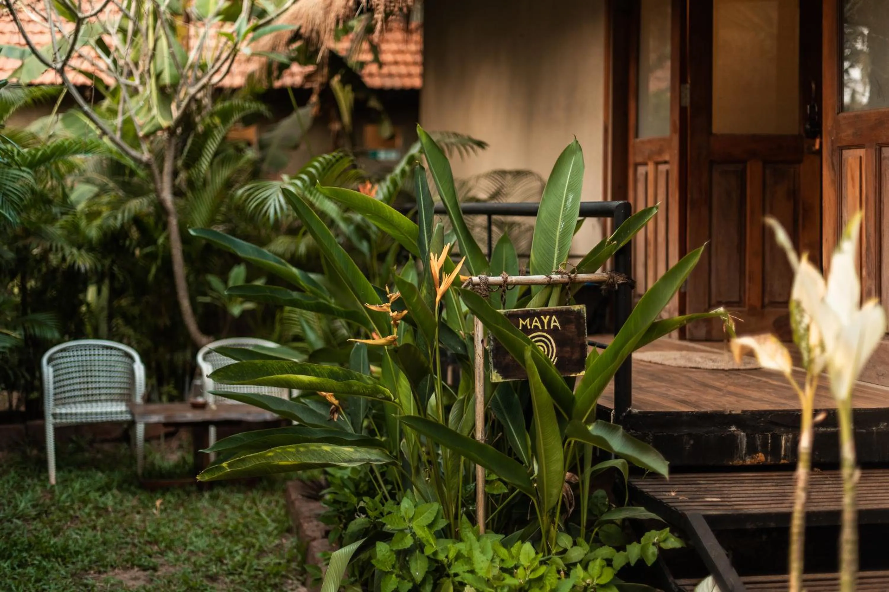 Patio in Anahata Retreat Beach Front Ashwem Goa