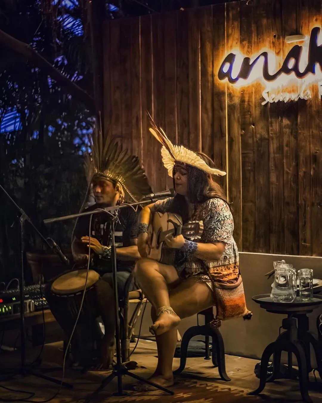 Evening entertainment in Anahata Retreat Beach Front Ashwem Goa