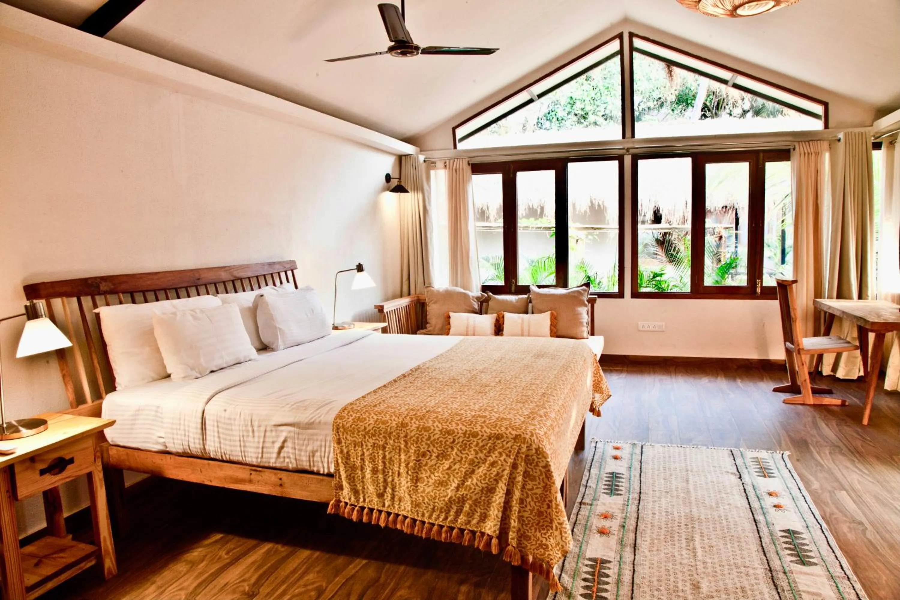 Bedroom, Bed in Anahata Retreat Beach Front Ashwem Goa