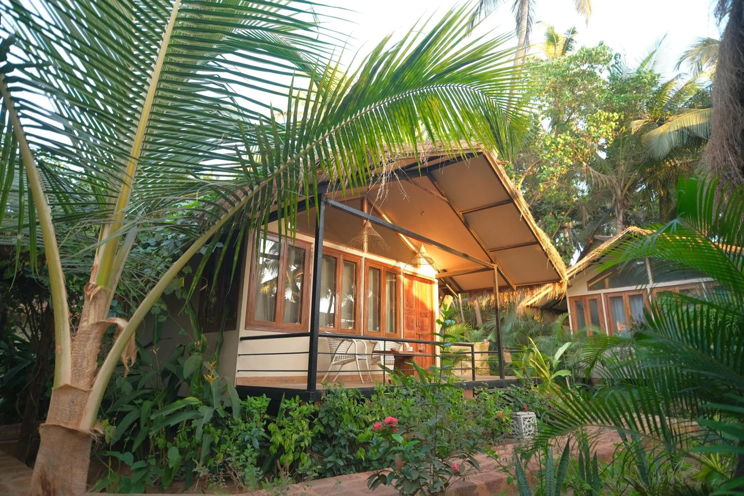 Garden view in Anahata Retreat Beach Front Ashwem Goa