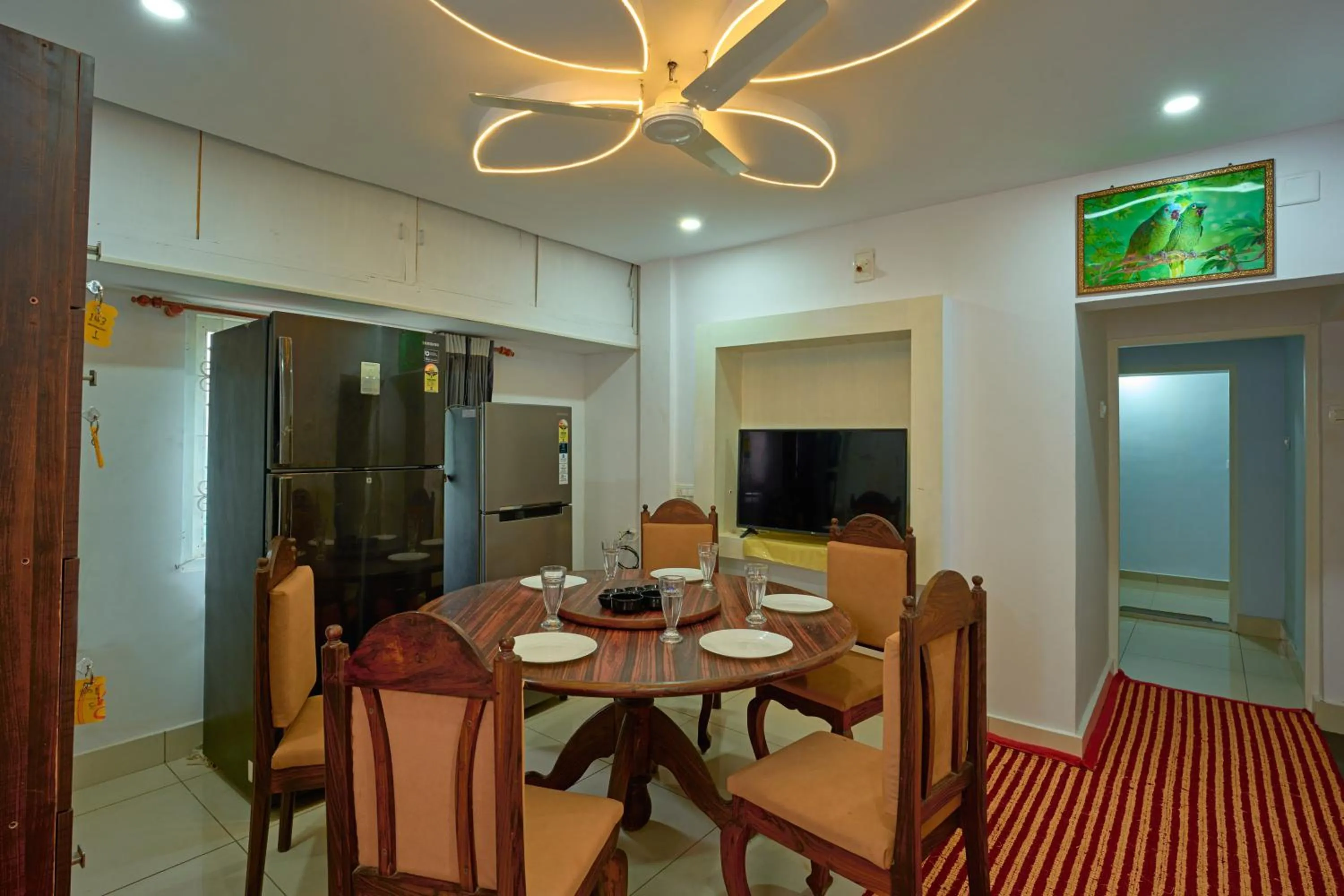 Dining area in Panakal Residency, Fort Kochi