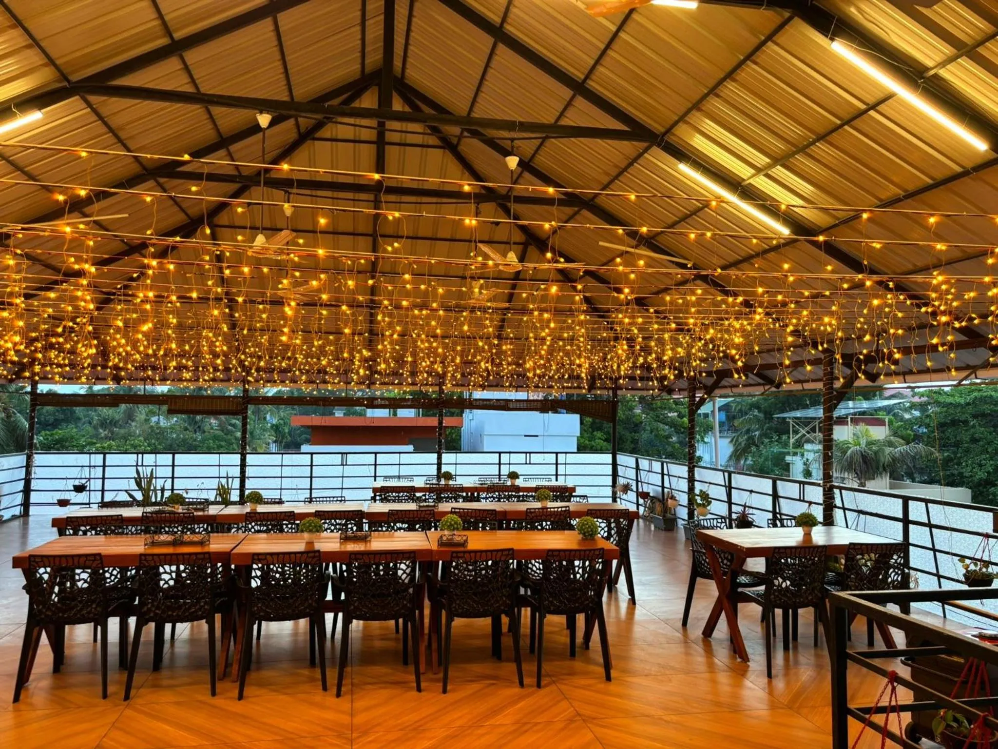 Dining area in Panakal Residency, Fort Kochi