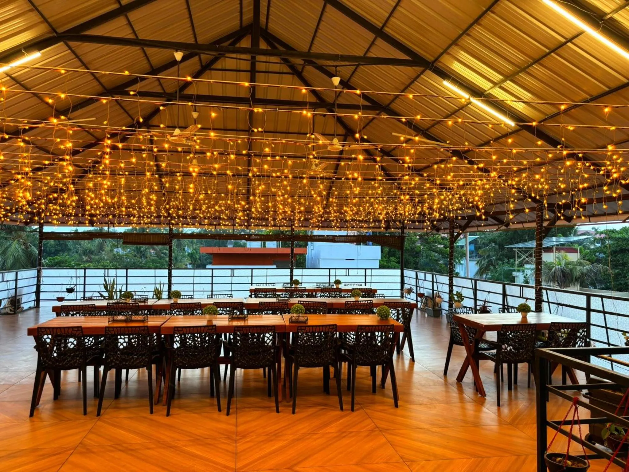 Dining area in Panakal Residency, Fort Kochi