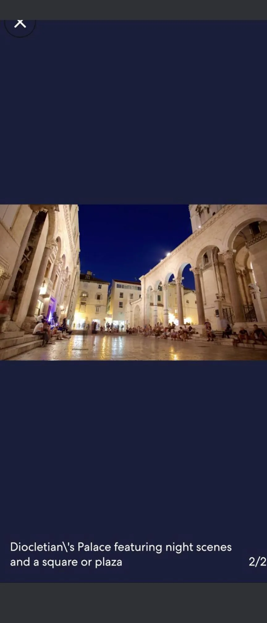 Text overlay in Apartment Sandra