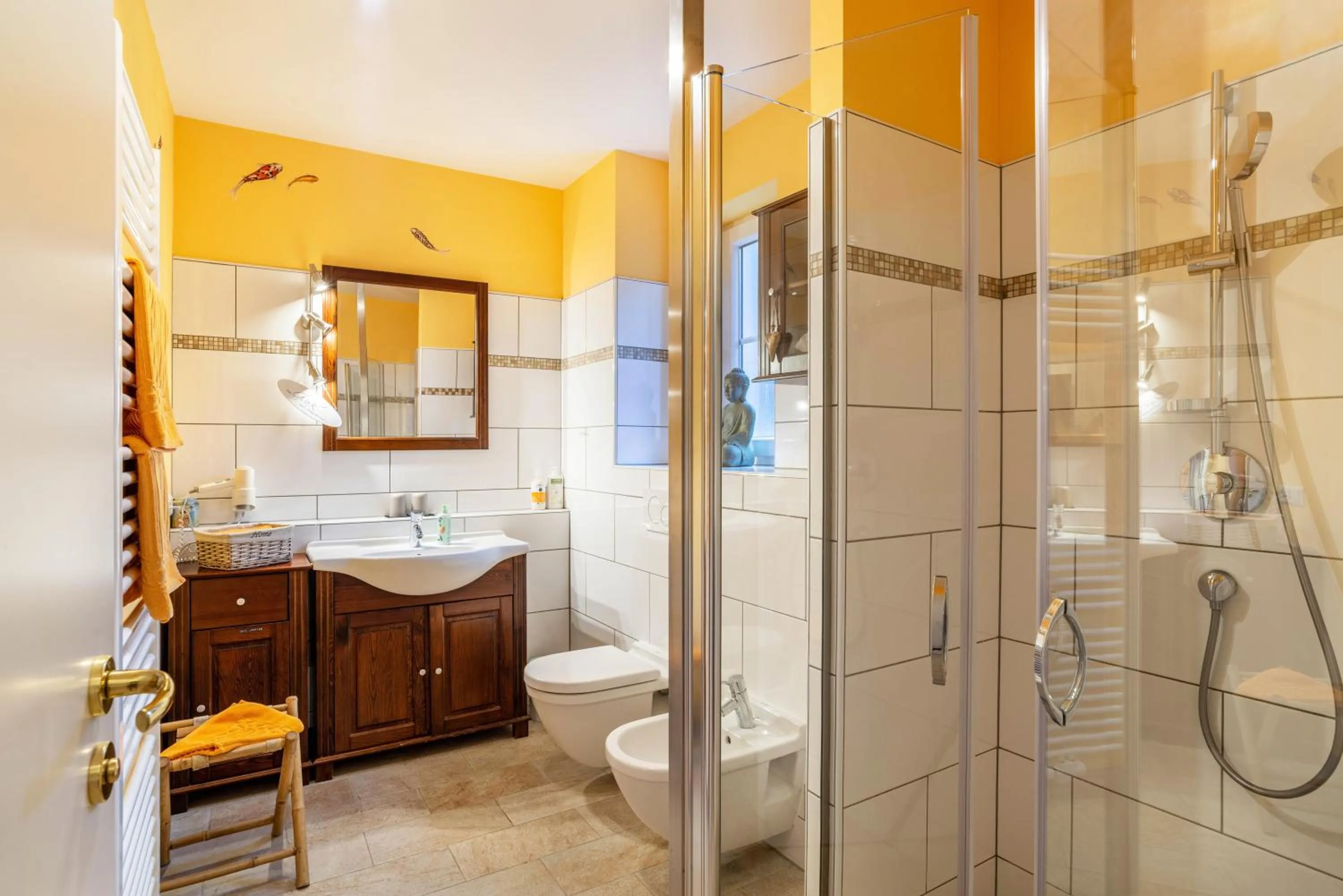 Shower in SCHUSTERjunge Aparthotel