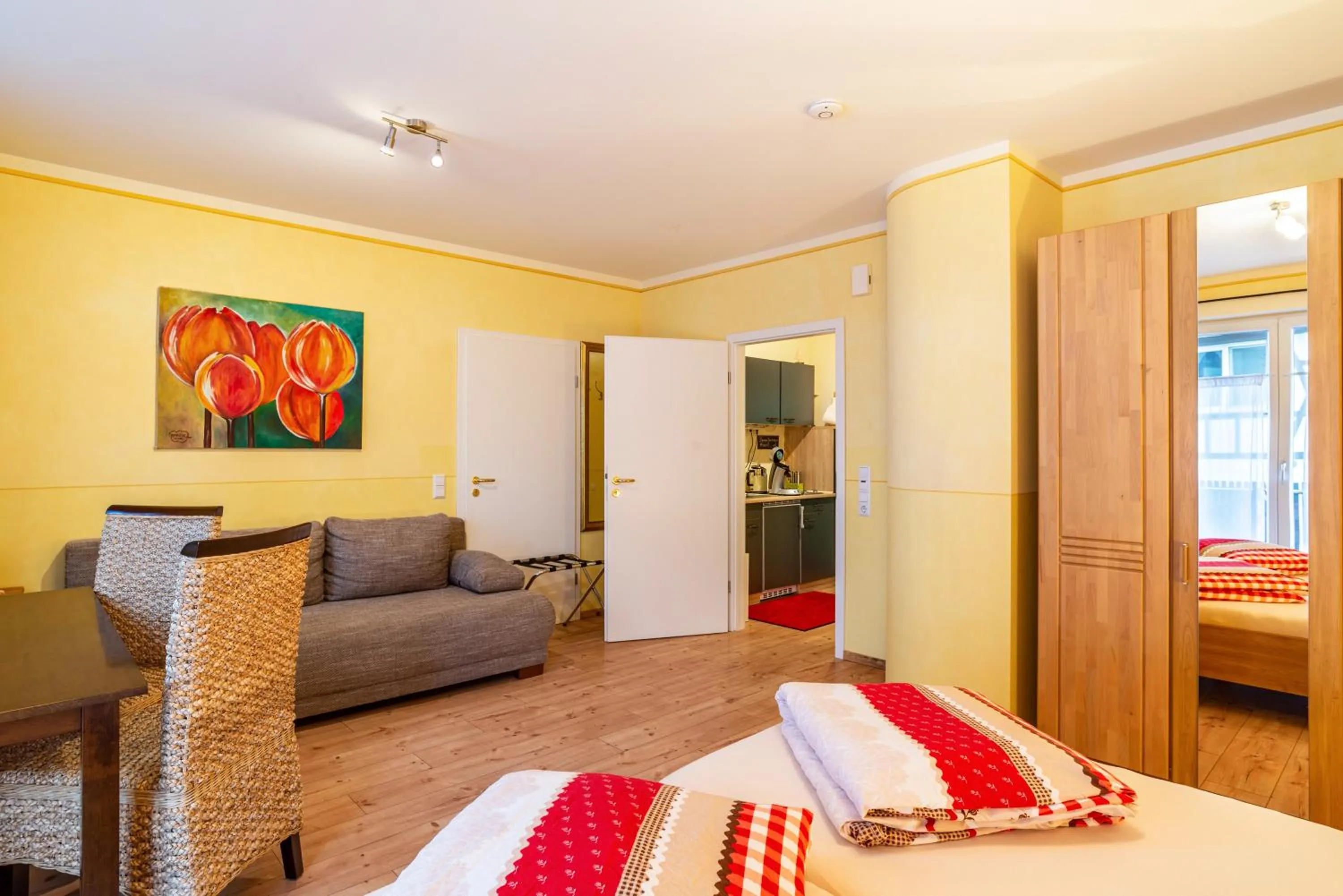 Bed in SCHUSTERjunge Aparthotel