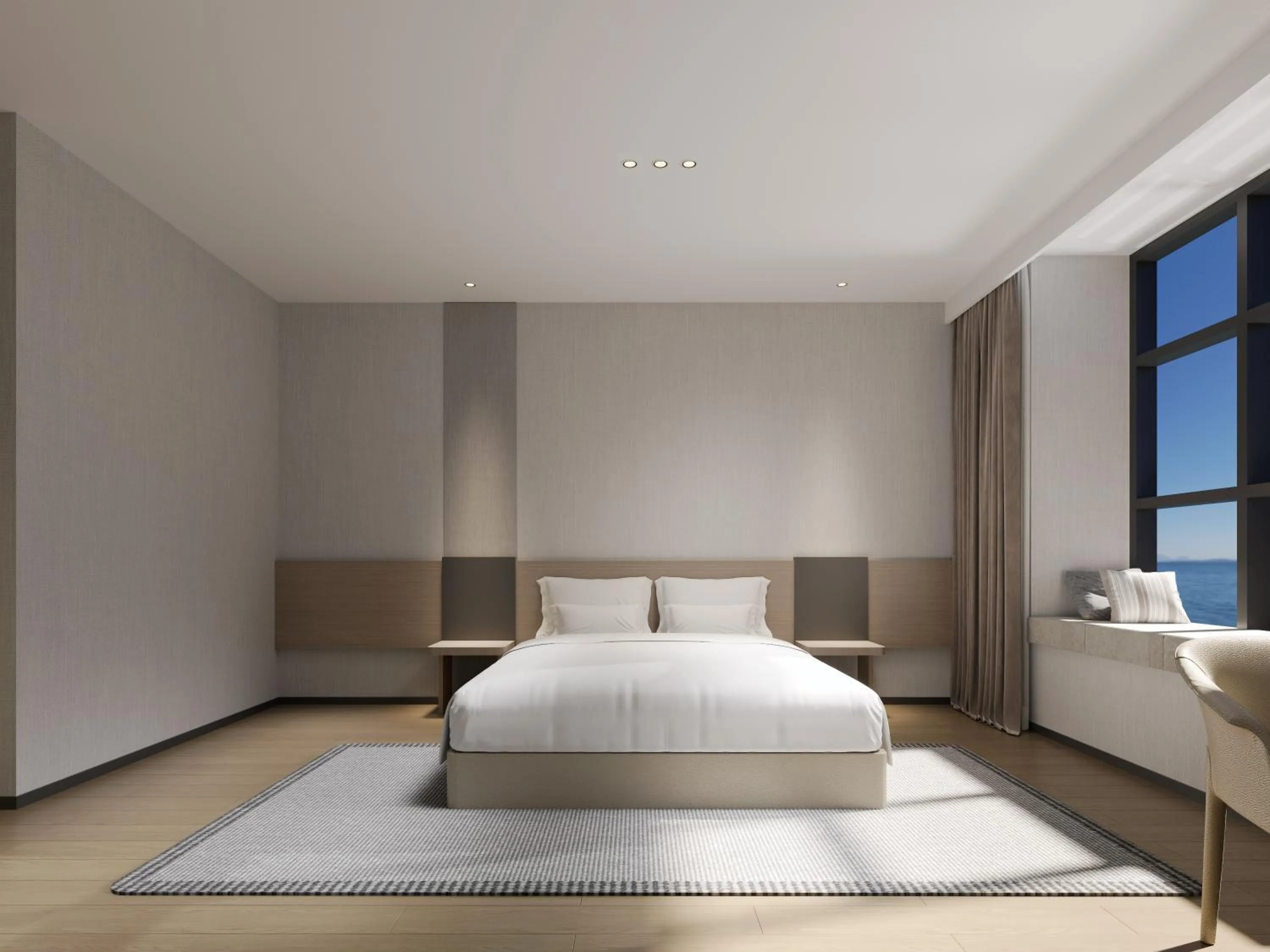 Bed in M Hotel Xiamen Haicang Maqing Road Metro Station