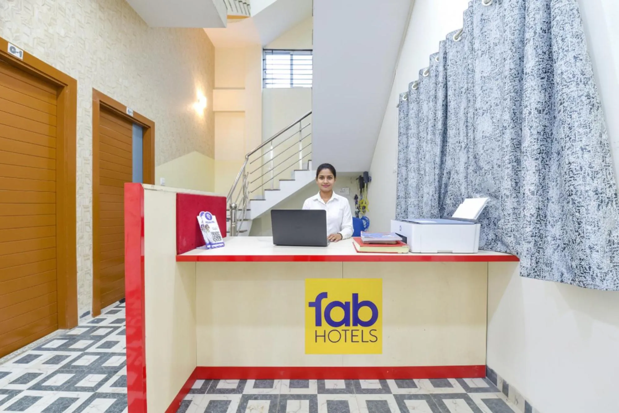 Lobby or reception in FabHotel Grand Embassy