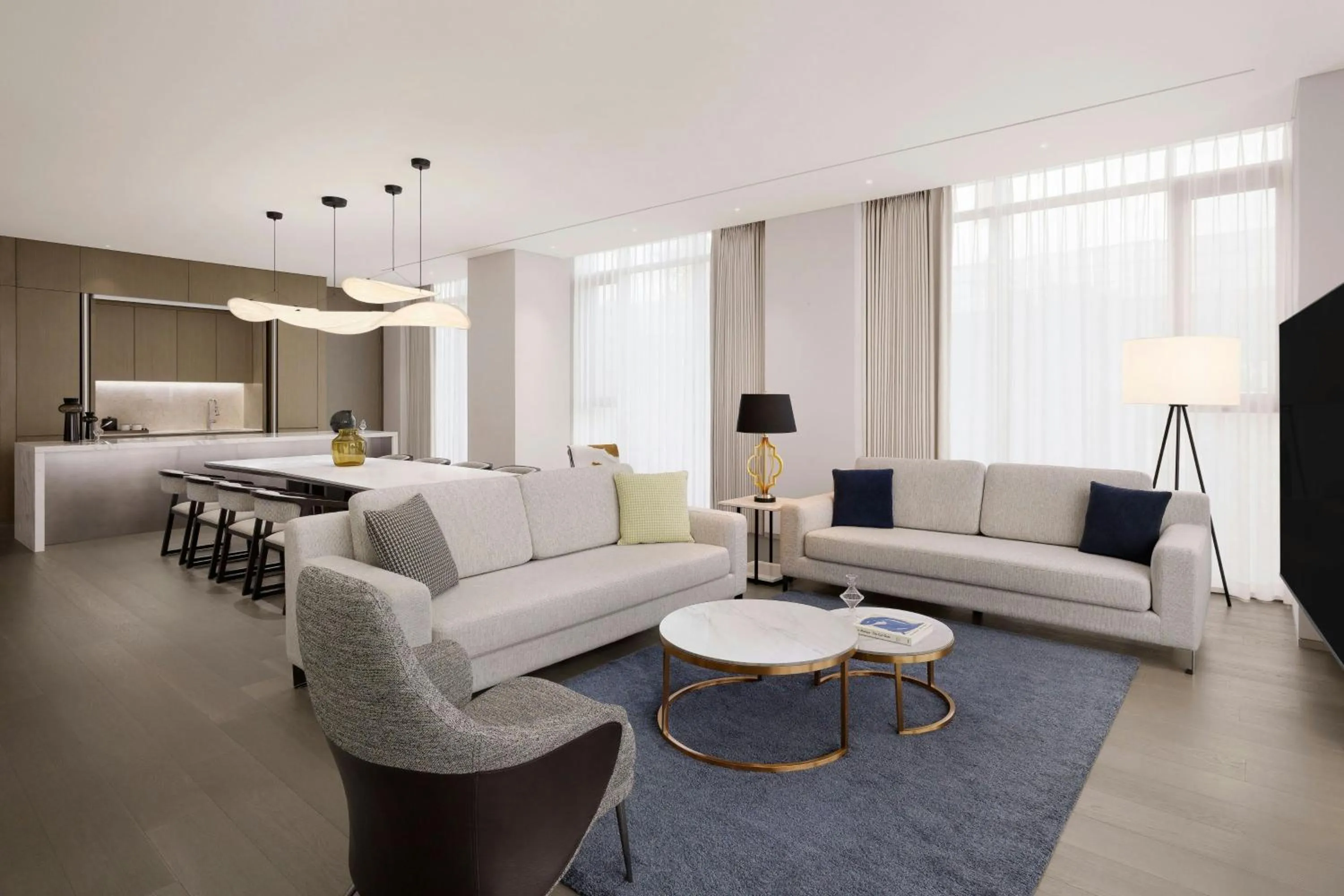 Living room, Bed in AC Hotel by Marriott Seoul Geumjeong