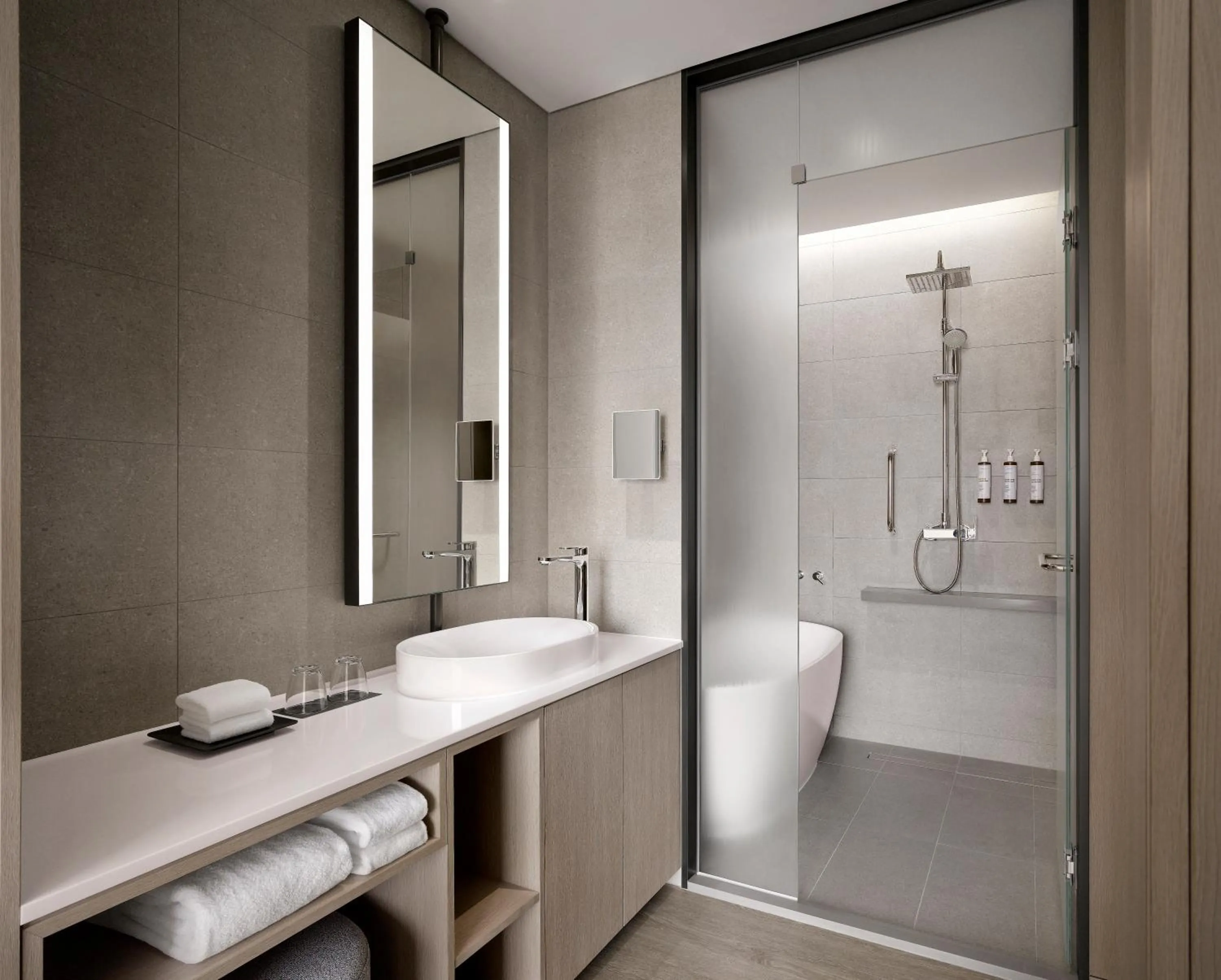 Shower in AC Hotel by Marriott Seoul Geumjeong