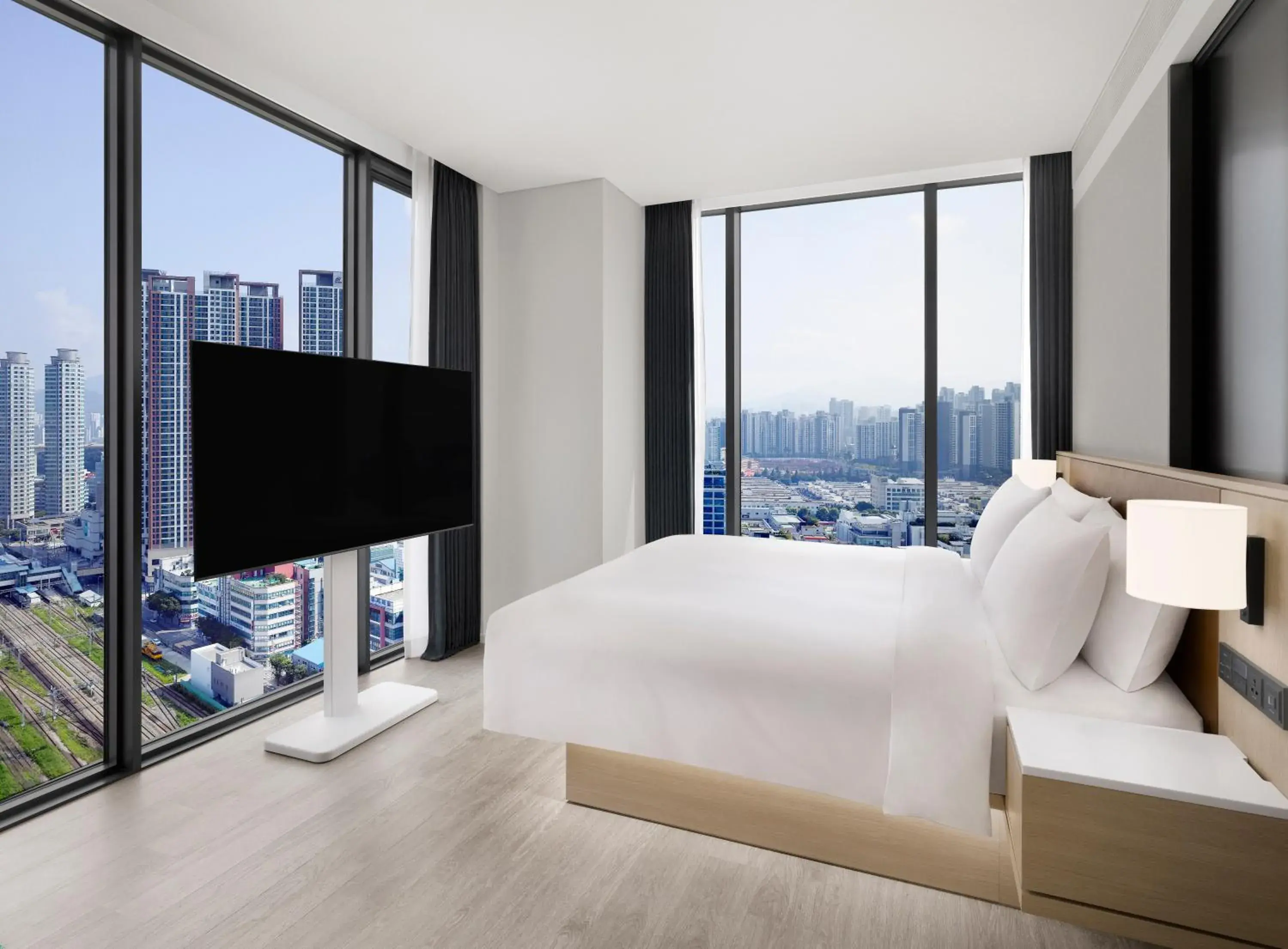 Deluxe King Room with City View in AC Hotel by Marriott Seoul Geumjeong Deluxe King Room with City View in AC Hotel by Marriott Seoul Geumjeong