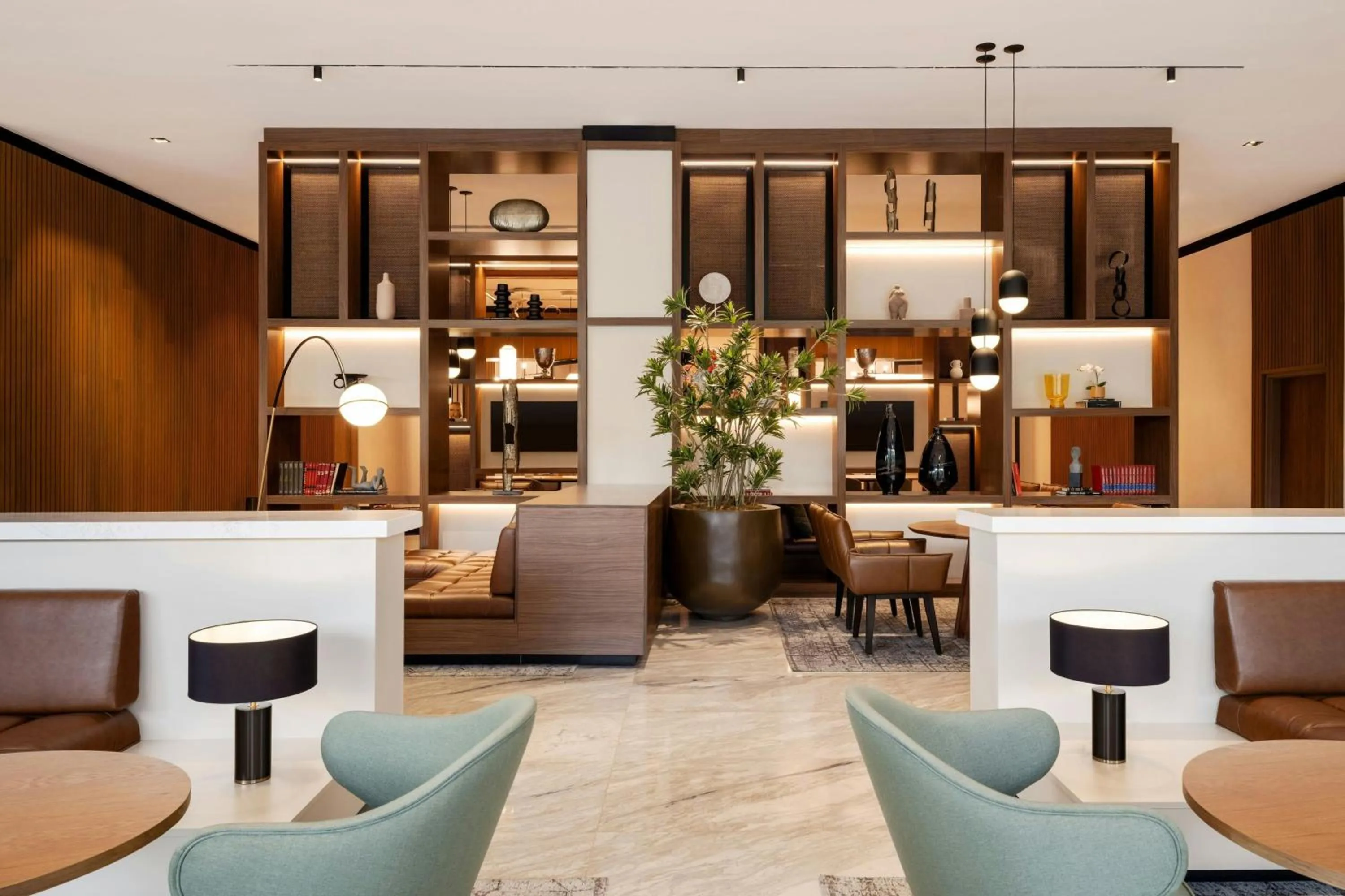 Lobby or reception in AC Hotel by Marriott Santiago de los Caballeros