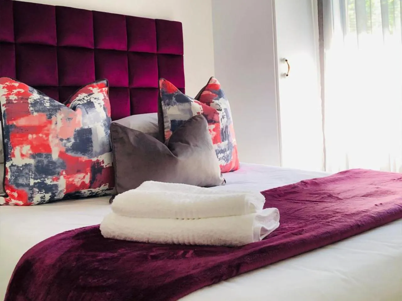 Bed in Sand River Guest House