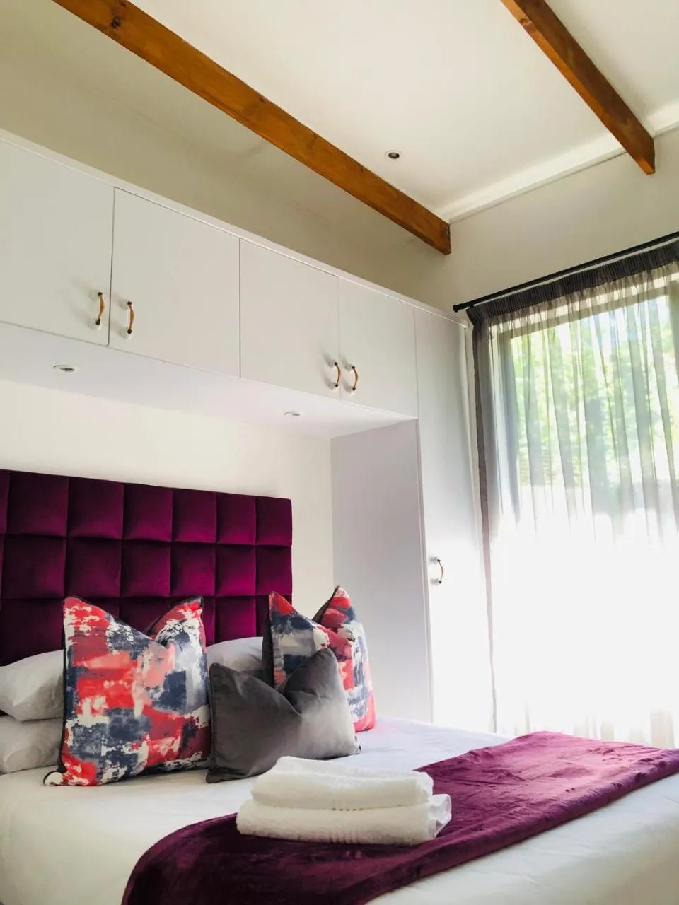 Bed in Sand River Guest House