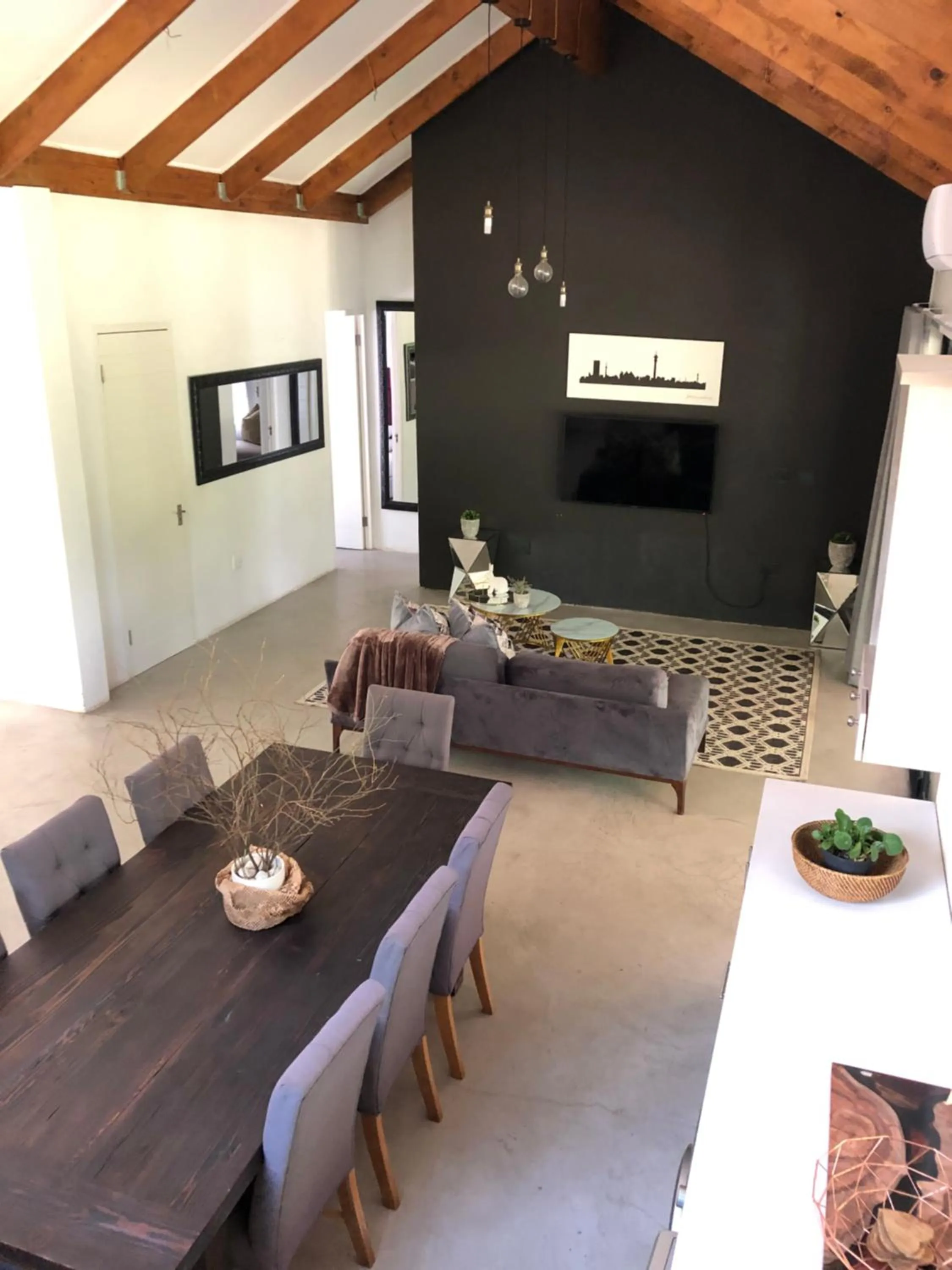 Living room in Sand River Guest House
