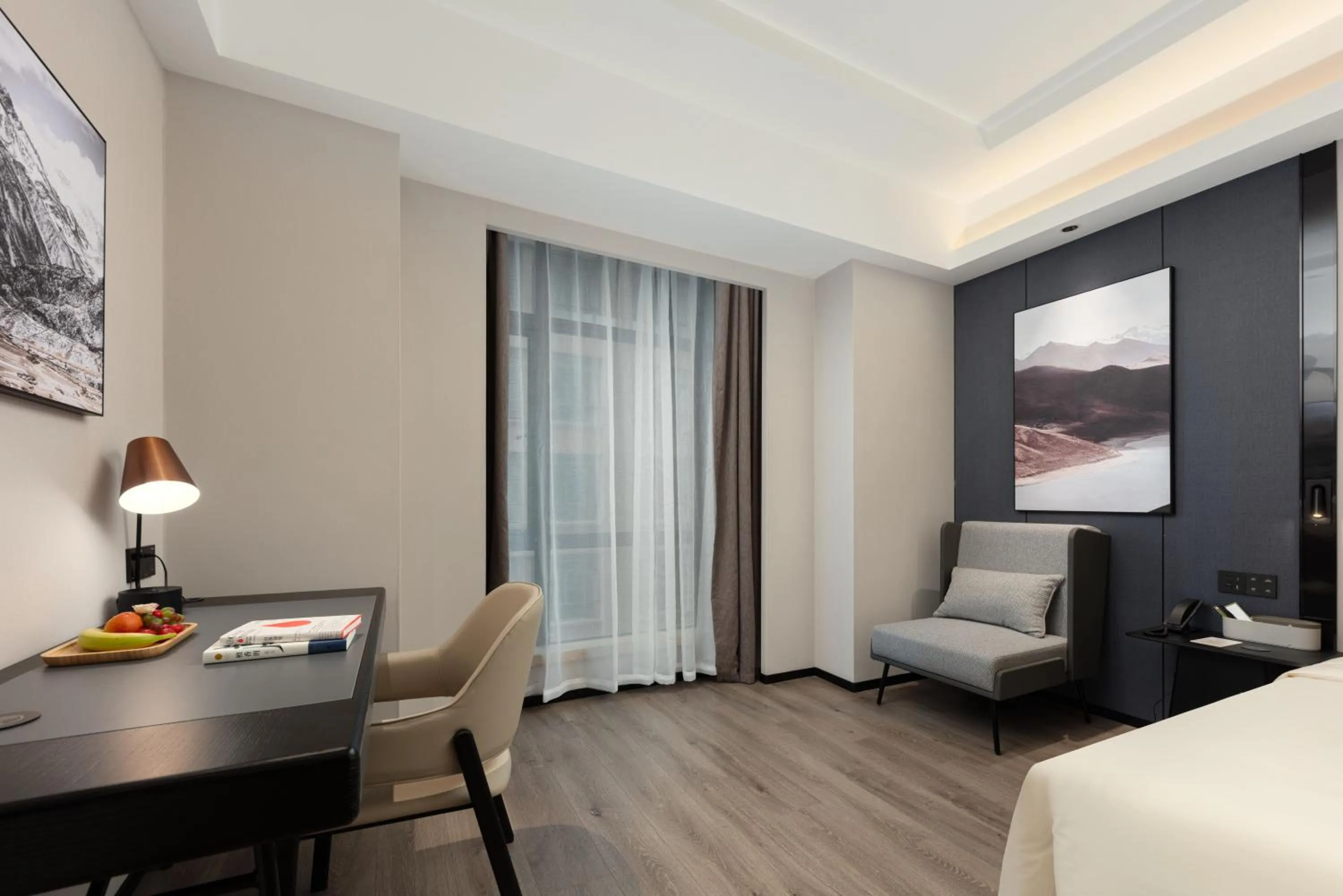 Bed in Atour X Hotel Shanghai Songjiang Ronglei East Road