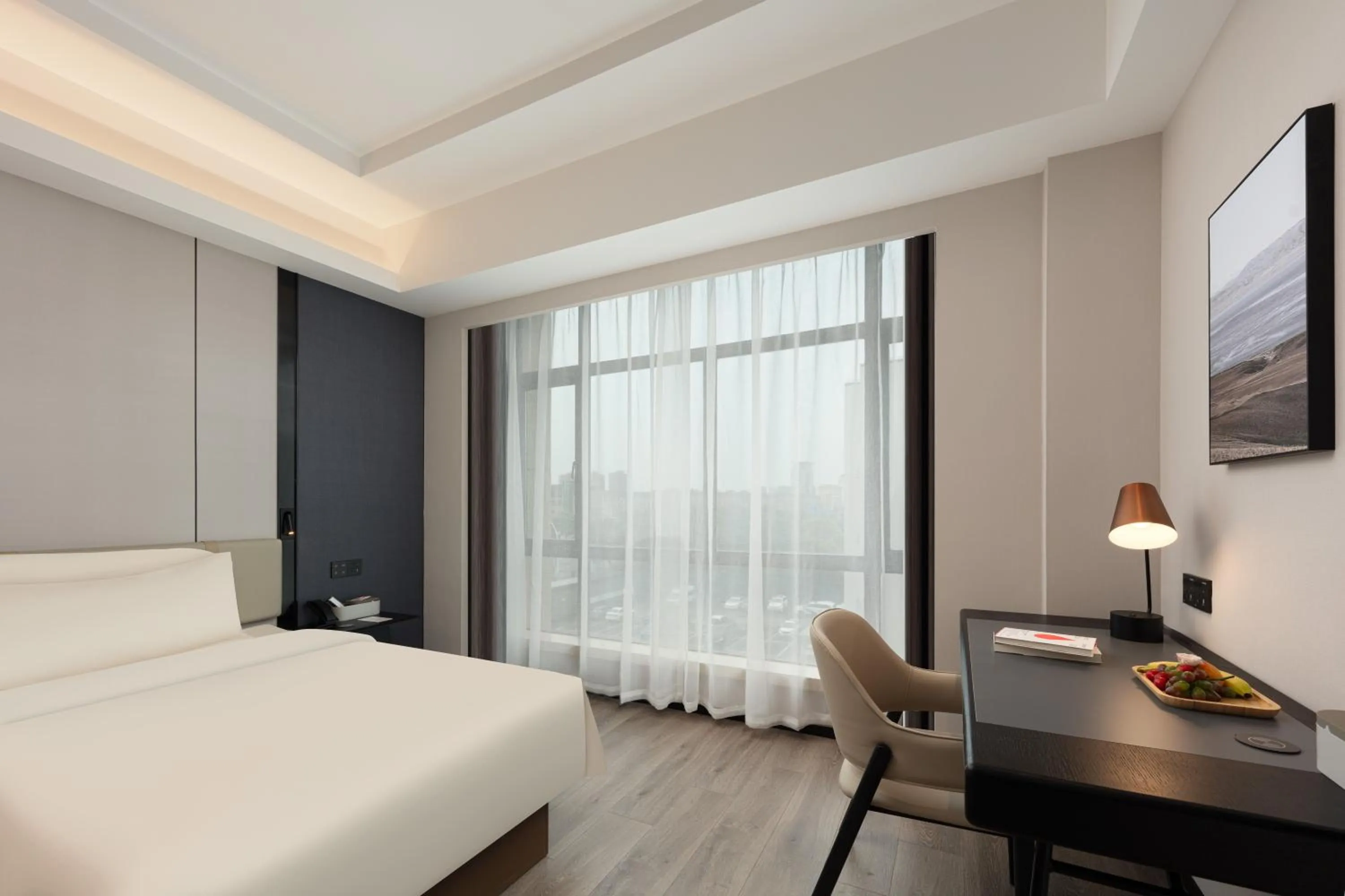 Bed in Atour X Hotel Shanghai Songjiang Ronglei East Road
