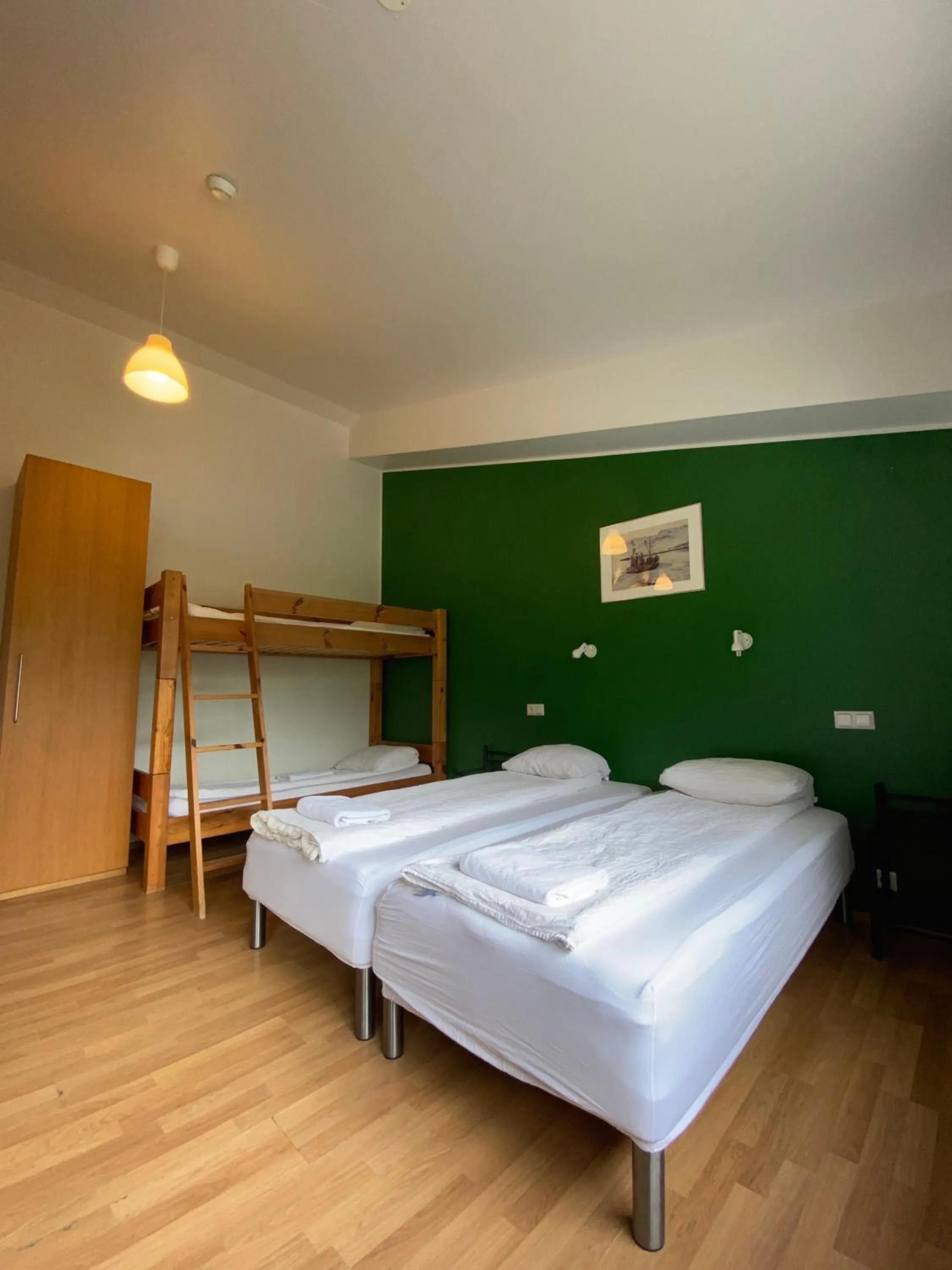 Bed in Hörgsland Guesthouse