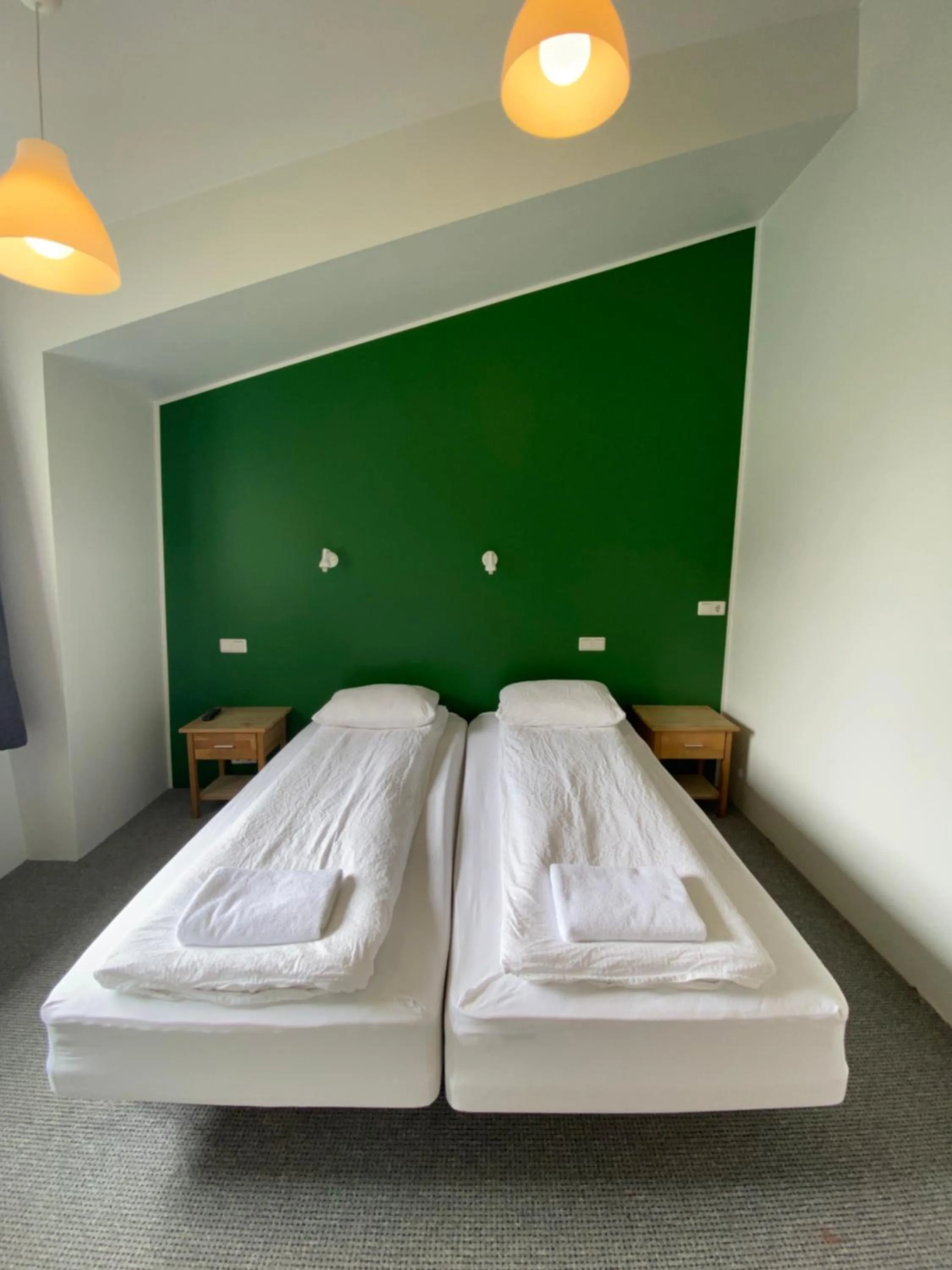 Bed in Hörgsland Guesthouse